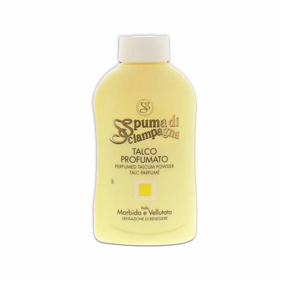 Spuma di Sciampagna Talco Profumato Barattolo, 200g