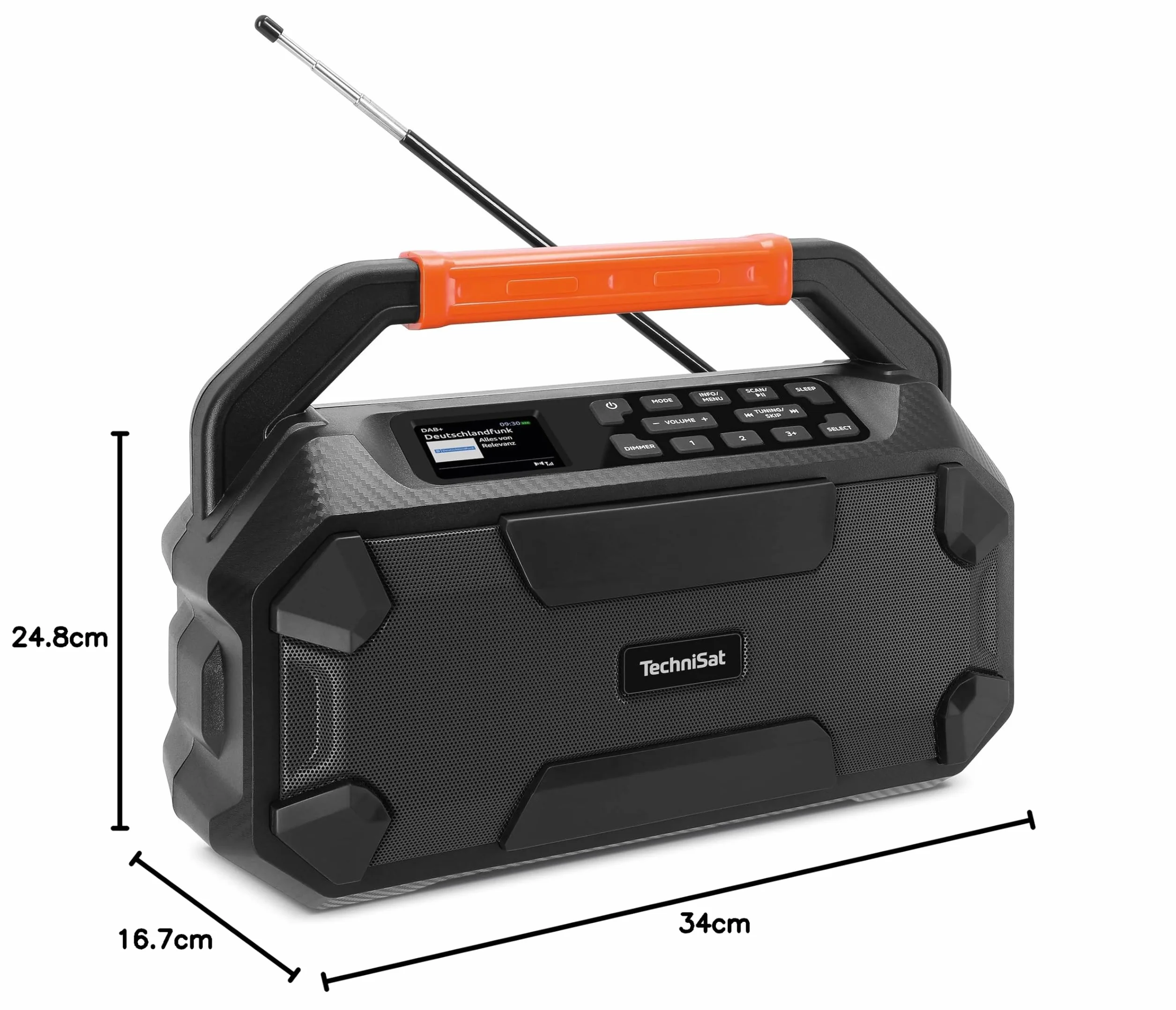 TechniSat DIGITRADIO 231 OD DAB+ Outdoor Boombox 18 V Bluetooth