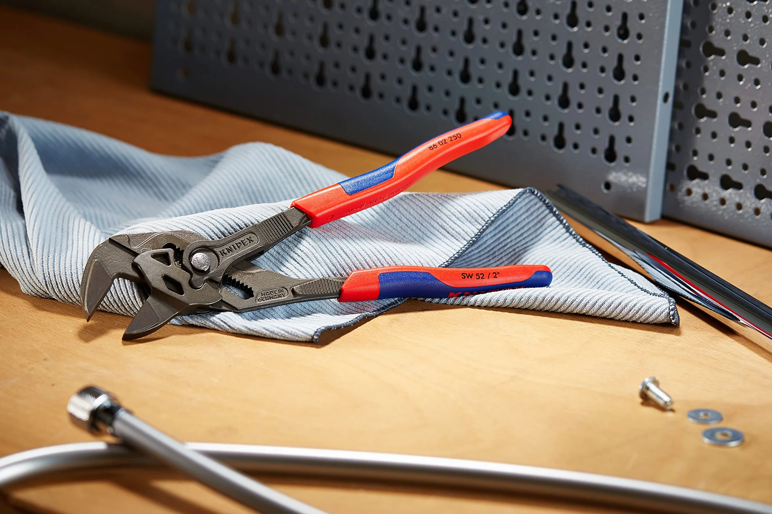 KNIPEX Pinze chiave 250 mm 86 02 250 bonderizzata grigia impugnature multicomponente