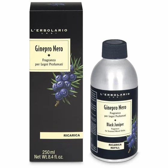 L'Erbolario - Fragranza Per Legni Profumati Ricarica - Ginepro Nero - 250 ml