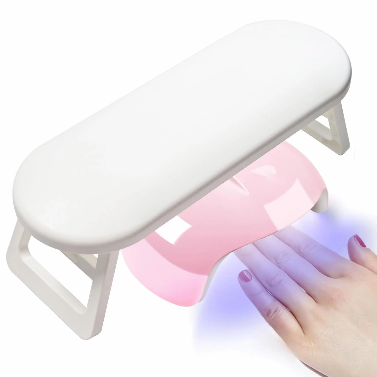 Poggiamano Per Unghie, Poggia Mani per Unghie, Poggiabraccia per Unghie, Pieghevole, per Salone di Bellezza, Salone di Nail Art