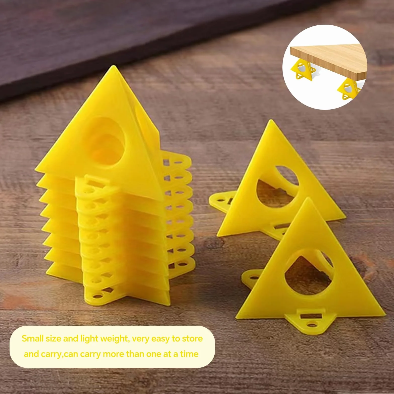 Supporto a piramide da pittore 30 Pezzi Giallo Cono Tela Triangolo di Vernice per Dipingere Mobili