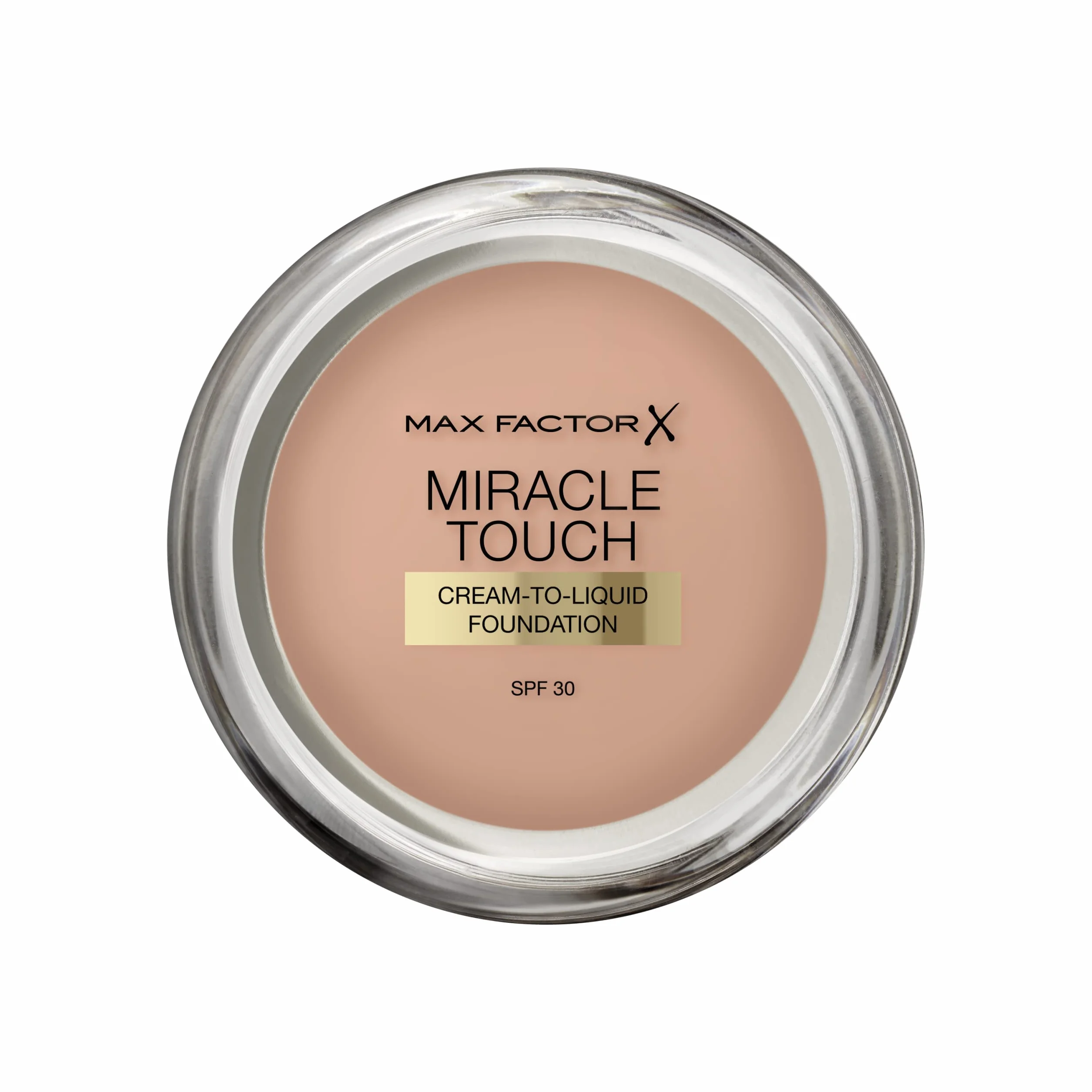 Max Factor Miracle Touch, Fondotinta Coprente con Acido Ialuronico, 070 Natural, 12 ml
