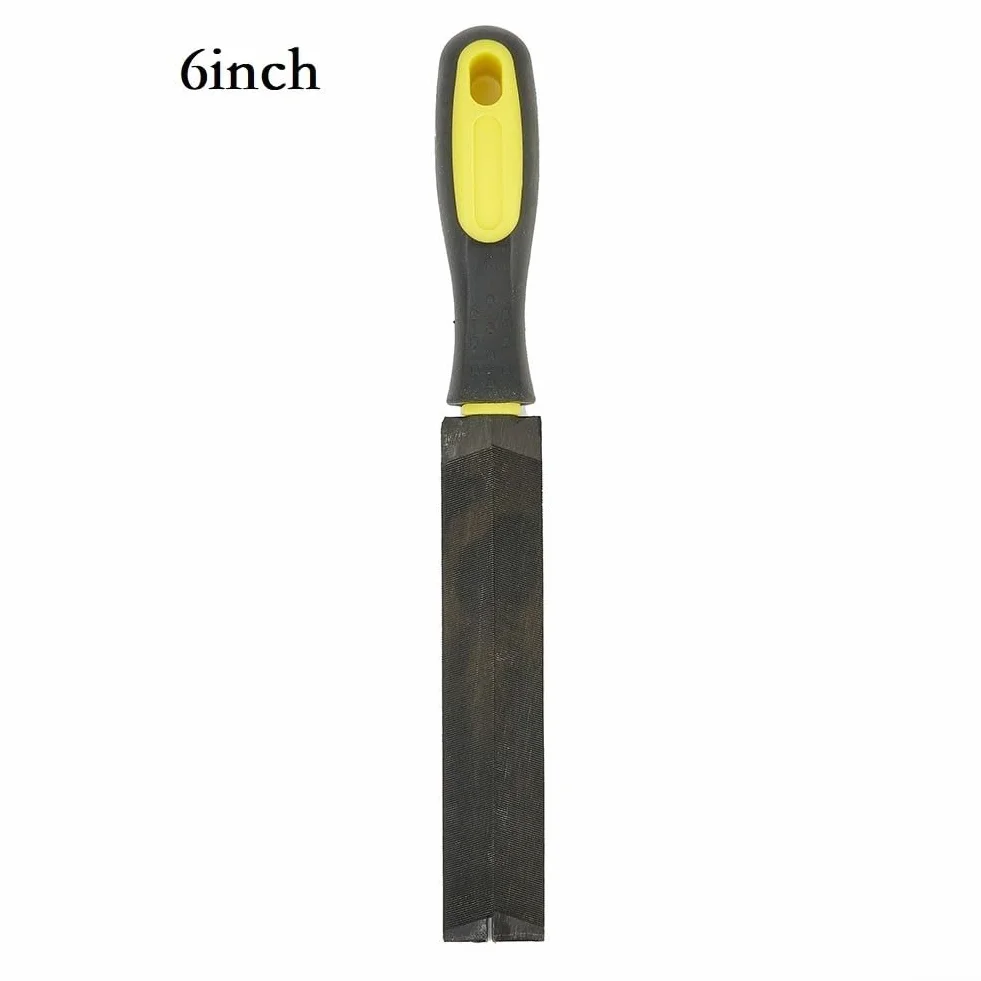 Lima per sega da potatura giardinaggio carpenteria, acciaio T12, manico TPR, 15,2 cm