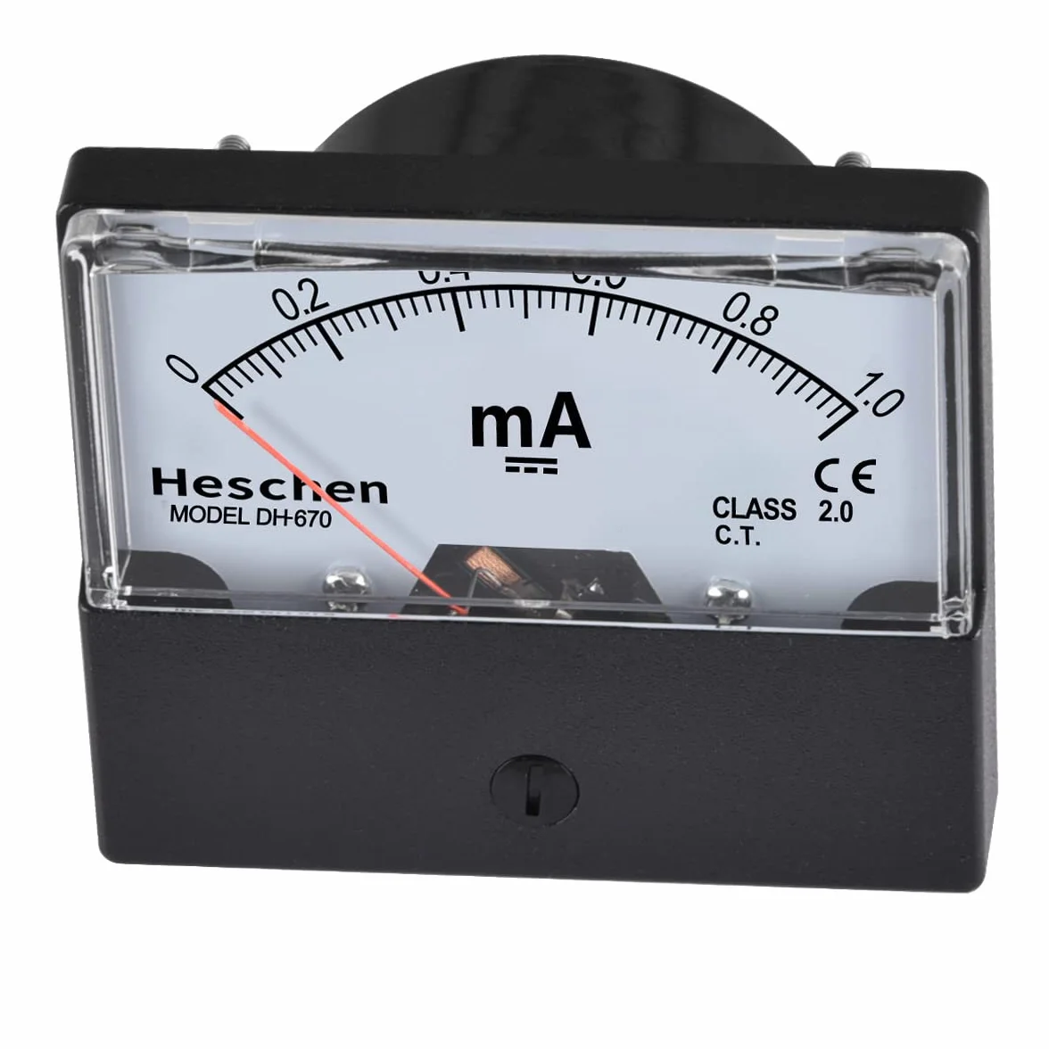 Heschen DH-670 Tester per amperometro a pannello rettangolare DC 0-1mA classe 2.0 CE