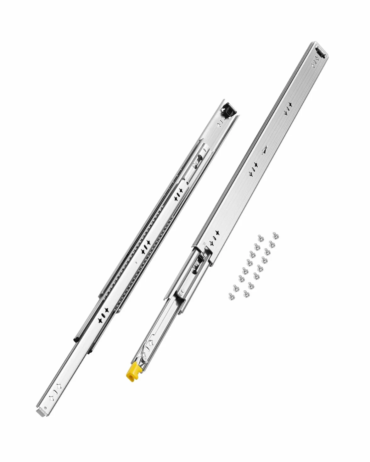 VEVOR Guide per Cassetti a Estensione Completa 113,4 kg Bloccaggio Cuscinetti a Sfera 780 x 53 x 19,5 mm