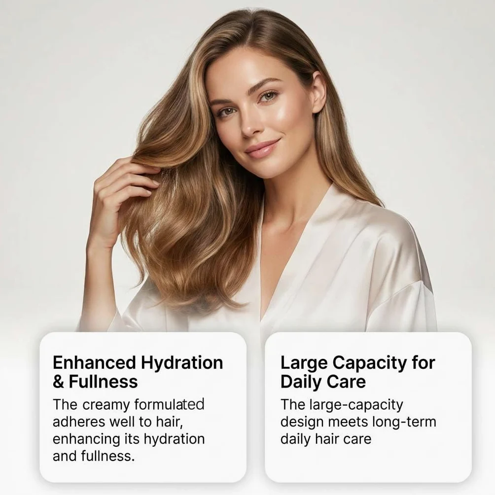 Maschera per capelli con olio di cocco per capelli danneggiati, cura profonda con vitamina E, rinforzante e idratante, nutriente, arricciante, lucida, morbida ed elastica per le donne (3 pezzi)