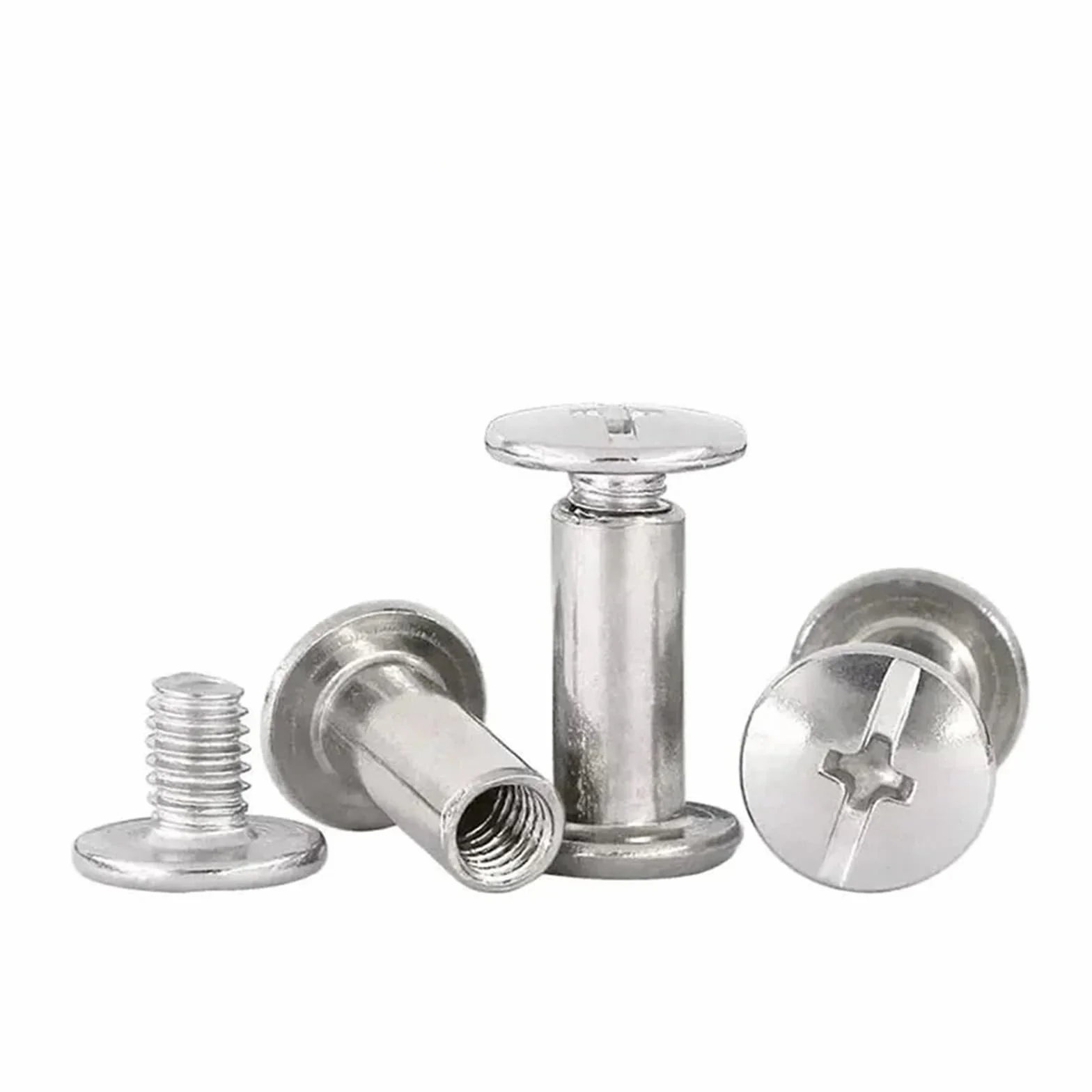 Viti Chicago in Acciaio Inossidabile 304 M3 M4 10 Set per Rilegatura Borsa e Album
