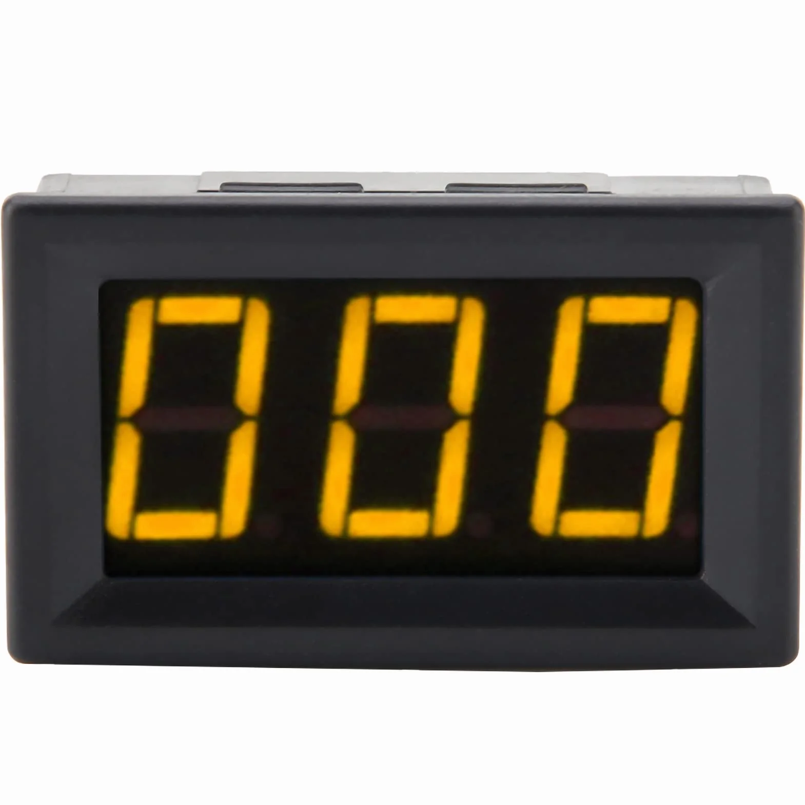 Amperometro digitale Alta precisione 3 cifre Modulo rivelatore di corrente Amp Monitor di misurazione Pannello di misurazione DC 0-1A (Giallo)