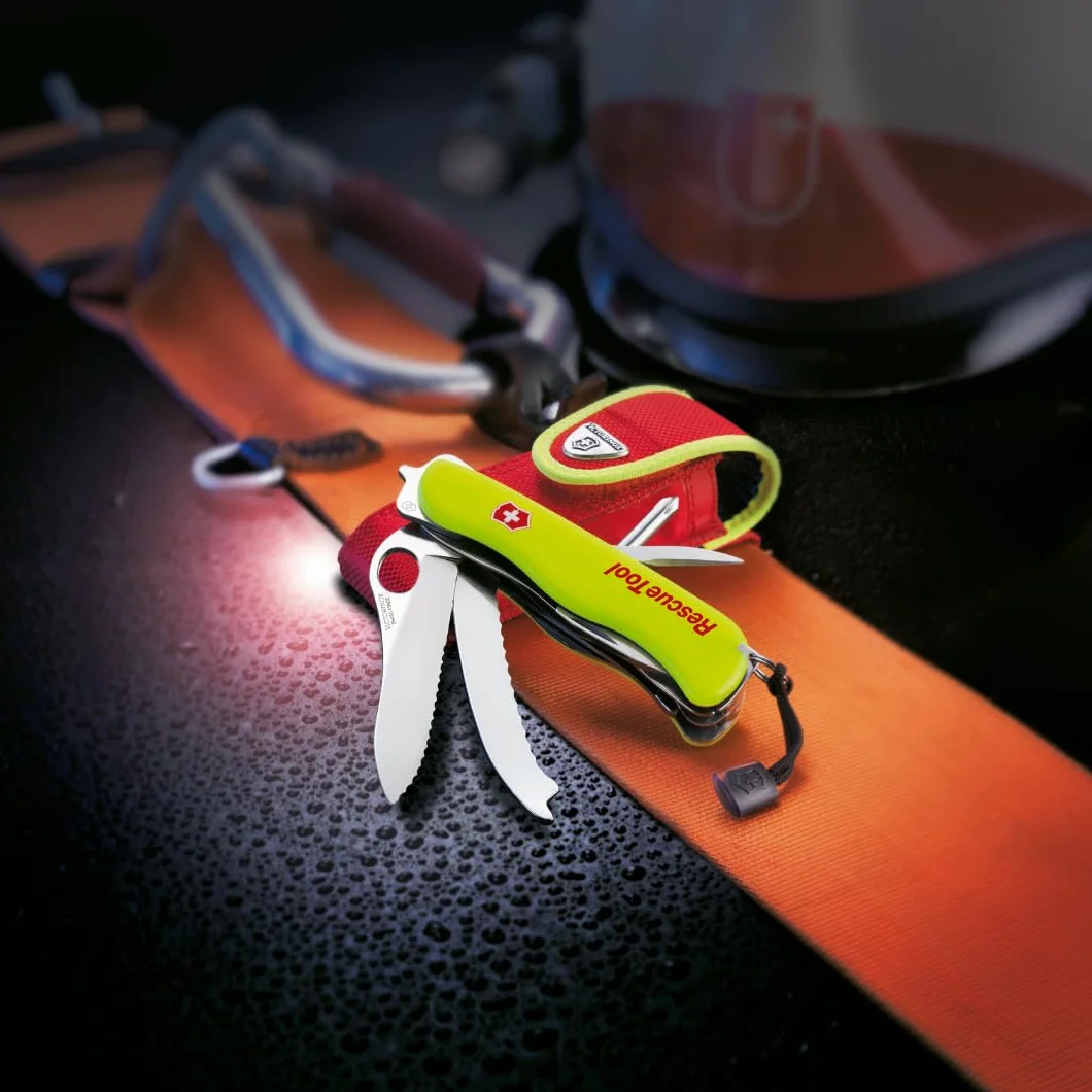 Victorinox Rescue Tool MW Oryginalny Scyzoryk 13 Funkcji Lama Falista Śrubokręt 7 mm Blokada Jedną Ręką