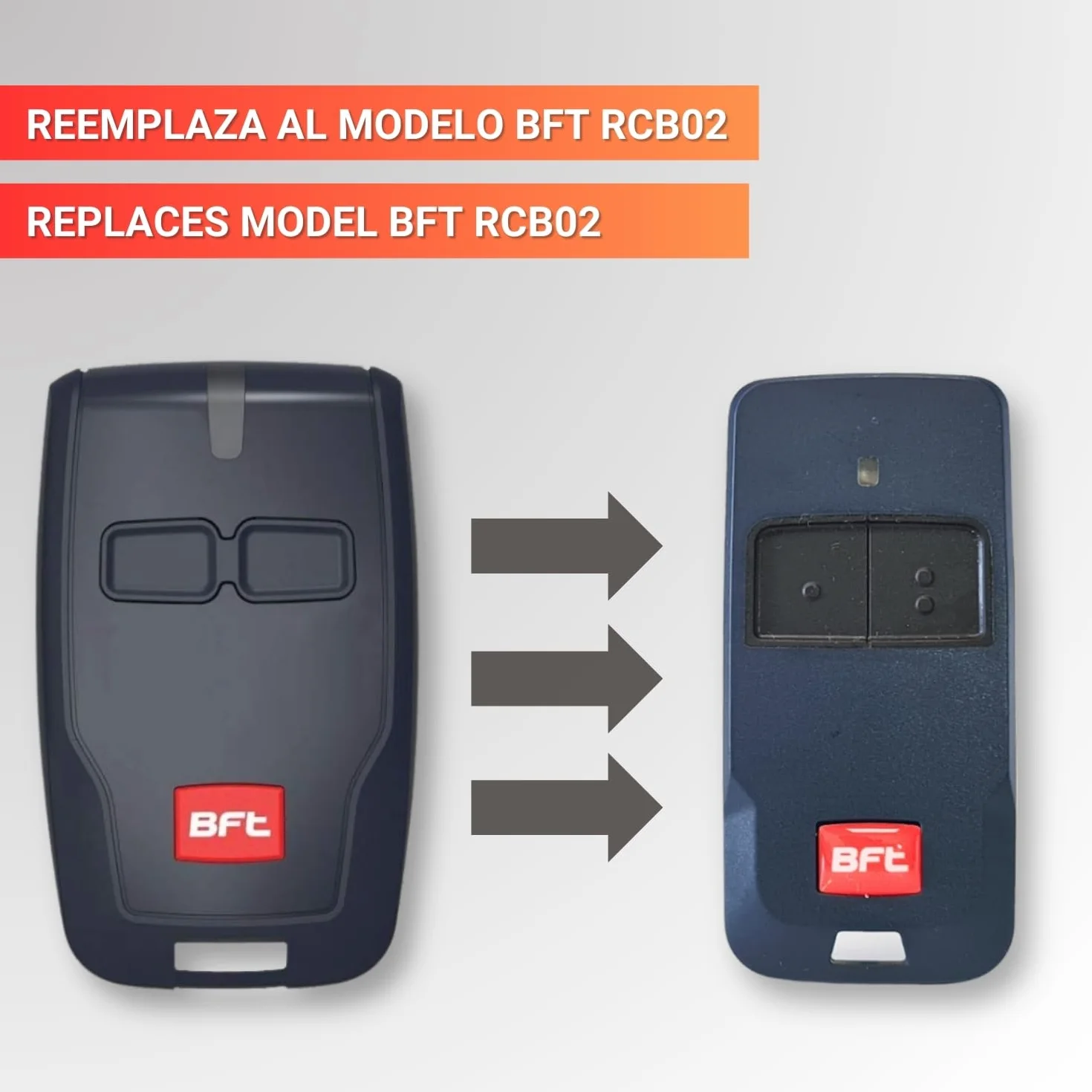 Telecomando BFT Mitto Cool C2 Due Canali Sostituisce Mitto RCB02 433 MHz per Garage