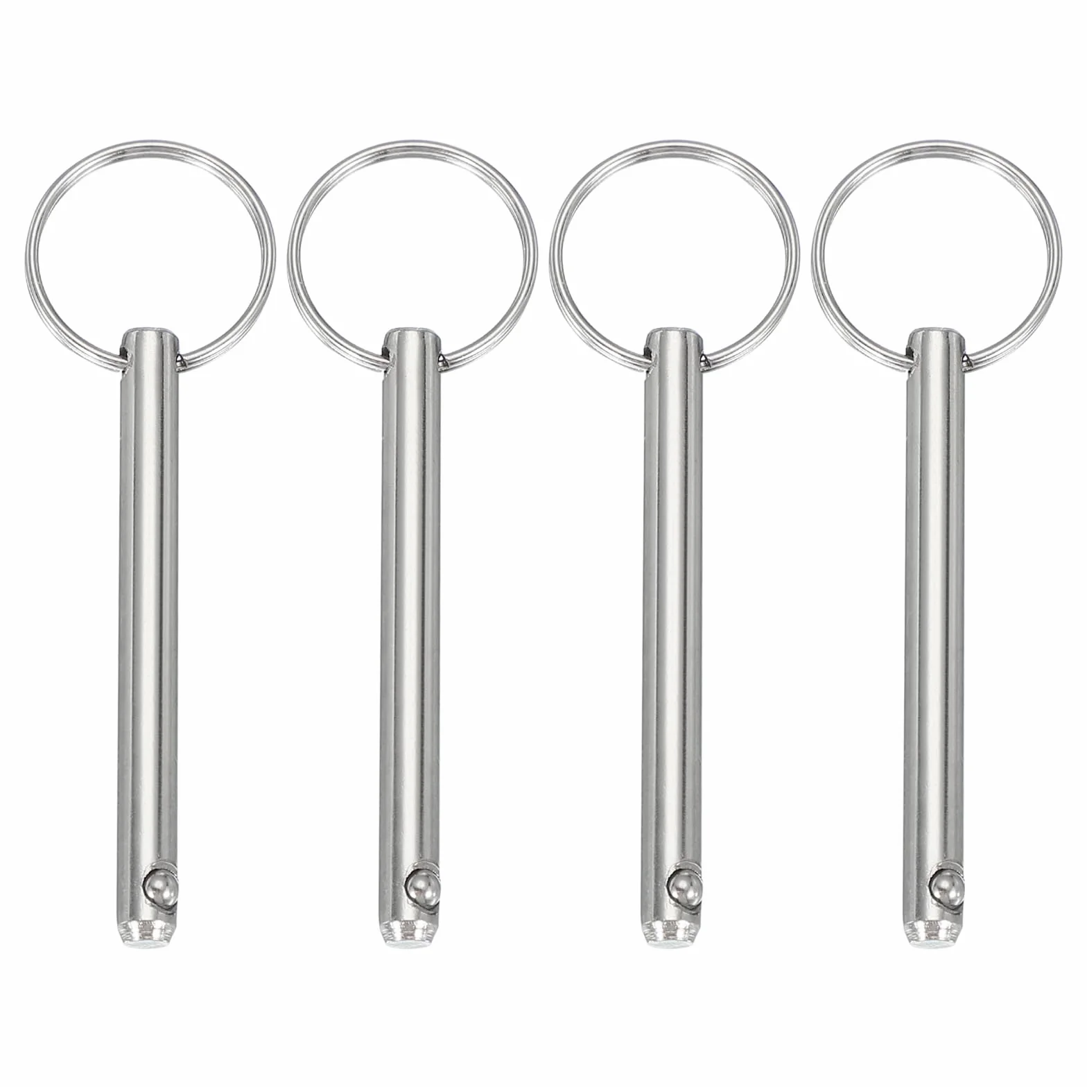 QUARKZMAN Pin Bimini Acciaio al Carbonio Rilascio Rapido 1/4" x 1.85" (6mm x 47mm) Confezione da 4 per Accessori Nautici