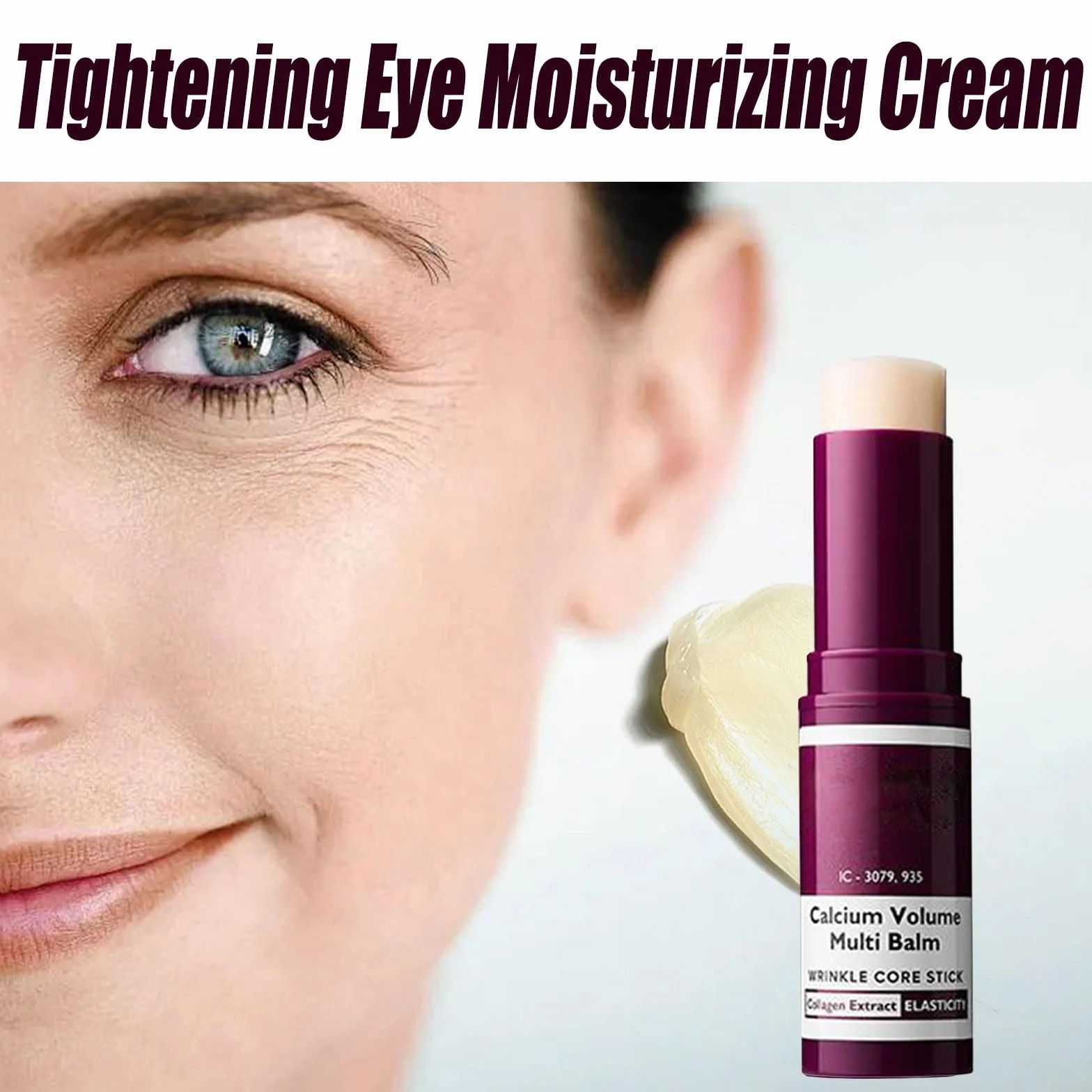 2 pezzi Calcium Volume Multi Balm, Stick Coreano Viso Antirughe, Anti-caduci, Adatto per Gli Occhi, il Viso, il Collo, Firming Skincare Stick Stringe La Pelle Ripara e Idrata
