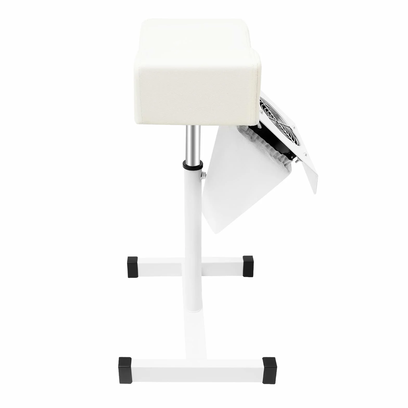 MINRS Sedia e pedicure mobile con aspirazione regolabile, poggiapiedi per casa e salon spa, bianco