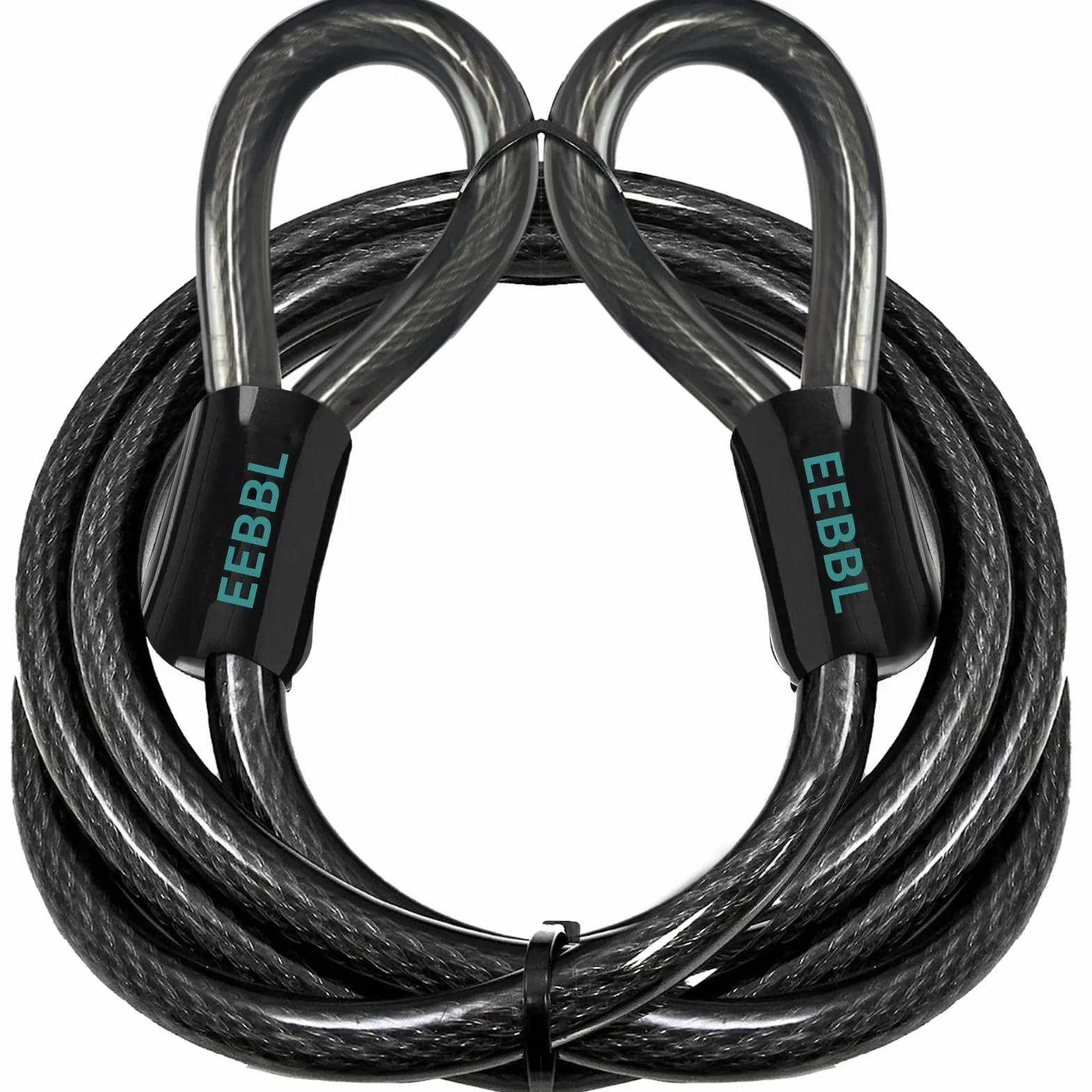 Cavo Acciaio Antifurto 4-FT 1.2m x 13.77mm Catenaccio Bici Flessibile Rivestito in Vinile