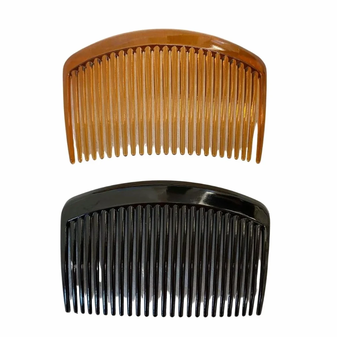 4 pezzi pettini laterali, pettine francese laterale, pettine in plastica a 23 denti, per accessori per capelli fini, donne e ragazze