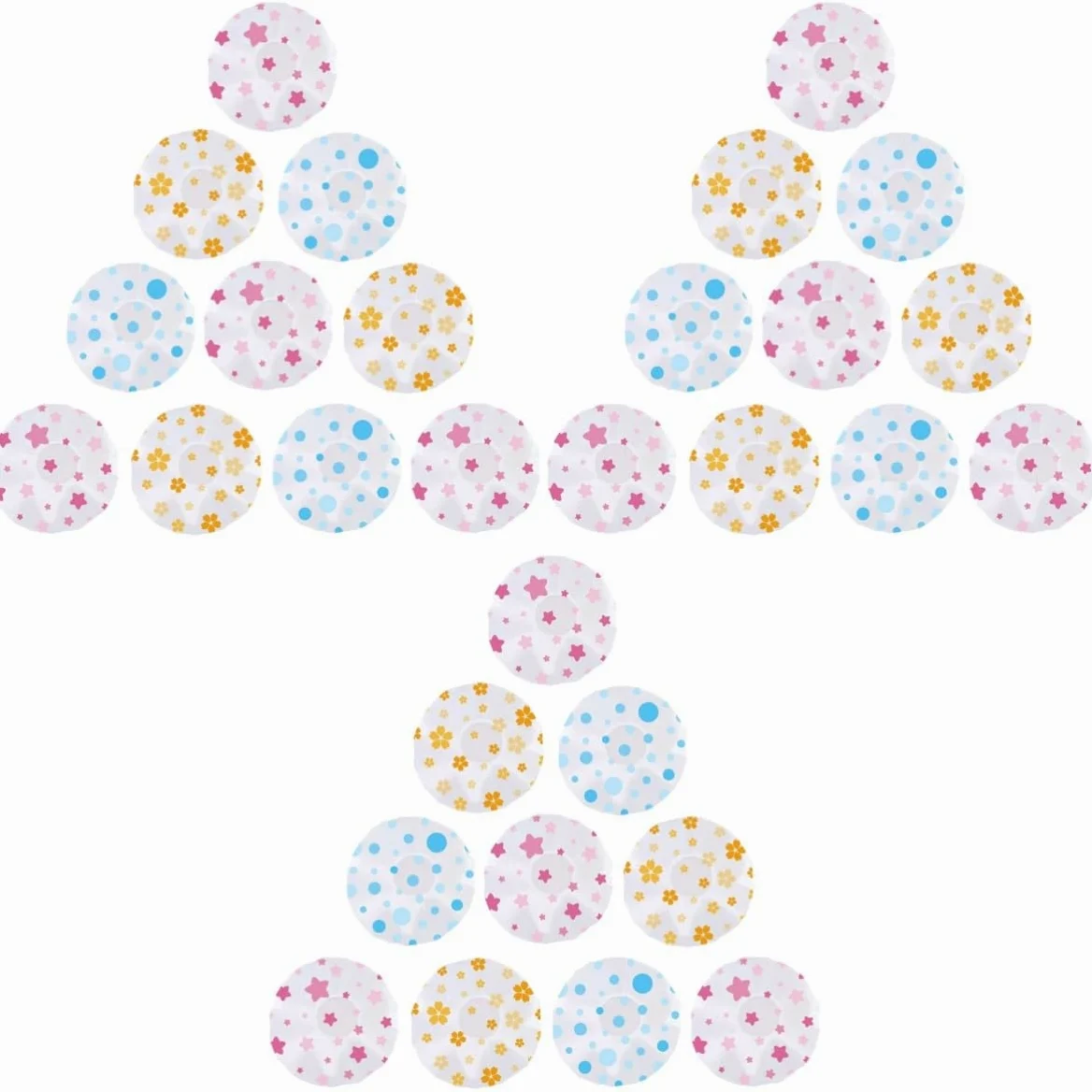 FRCOLOR 30pezzi Cuffie Da Impermeabili e Regolabili Da Stile Casual Per Donna e Ragazza Protezione Per Durante Bagno e Spa Adatte Per Uso Quotidiano e Viaggi