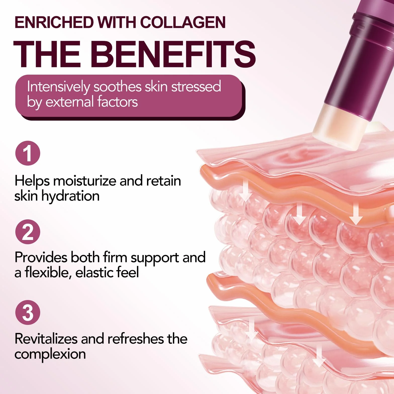 Calcium Multi Balm, Calcium Volume Multi Balm, Arricchito Con Collagene, Cura Idratante, Supporta Forza E Elasticità, Schiarisce La Pelle E Rivitalizzante, Per Occhi, Collo E
