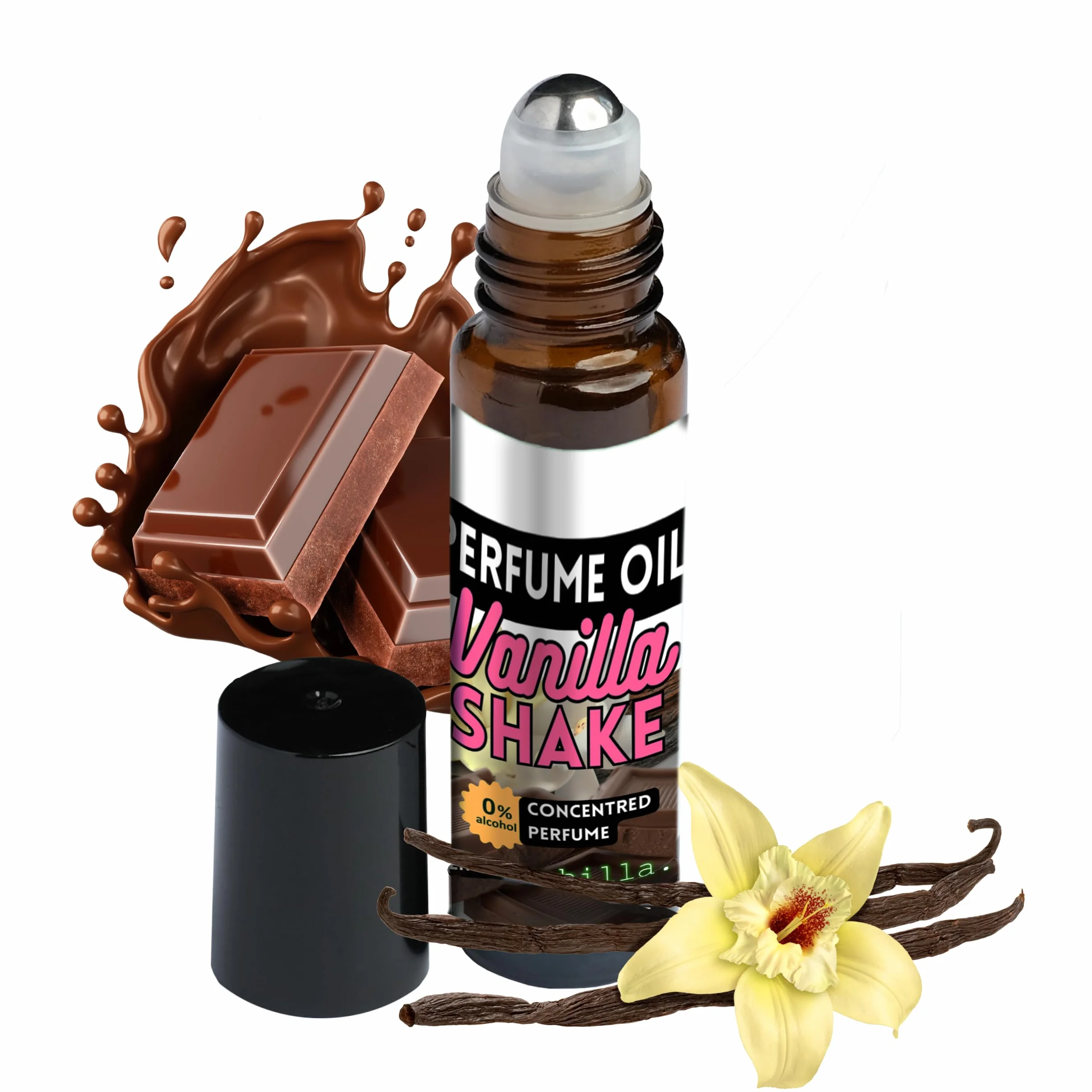 Profumo in Olio | Roll-On - 6ml | Fragranza Vanilla - Intenso e Duraturo | Unisex - Senza Alcol | Ideale per Pelli Sensibili | Pratico da Portare Ovunque | Essenza Naturale Made in Italy