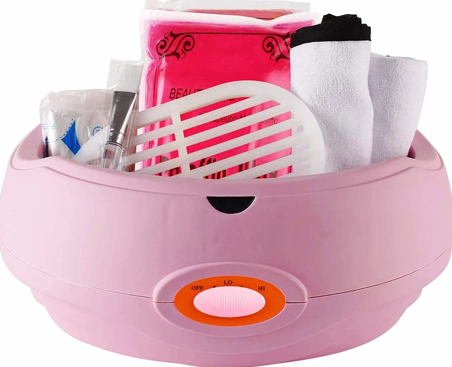 Gel di paraffina per mani e piedi, dispositivo di riscaldamento per bagno di paraffina Forever Speed con 900 g di cera di paraffina per mani e piedi idratanti e artrite calmante (rosa)
