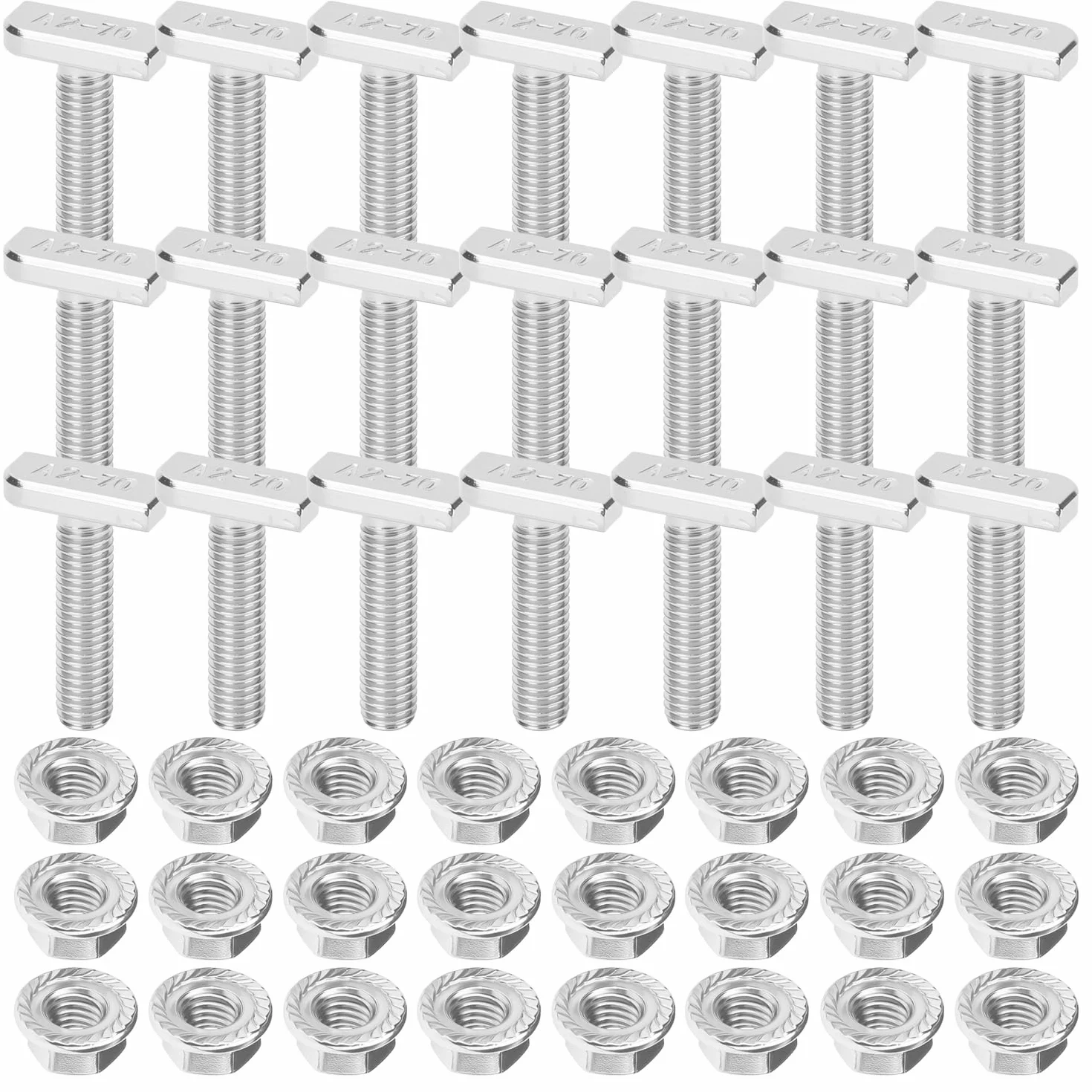 Viti Testa a Martello M8 Inox A2-70 M8x30 20 Pezzi per Impianti Fotovoltaici