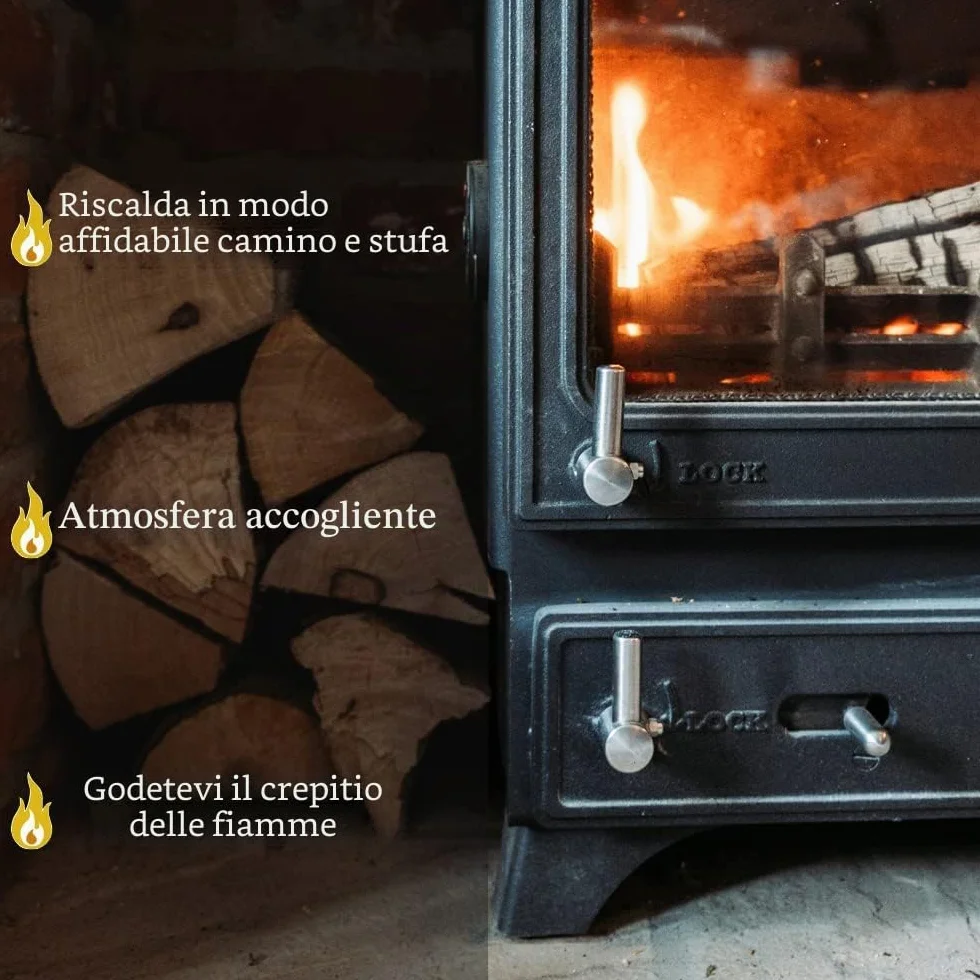 Legna da ardere quercia 25 cm 30 kg essiccati a camera per stufa camino