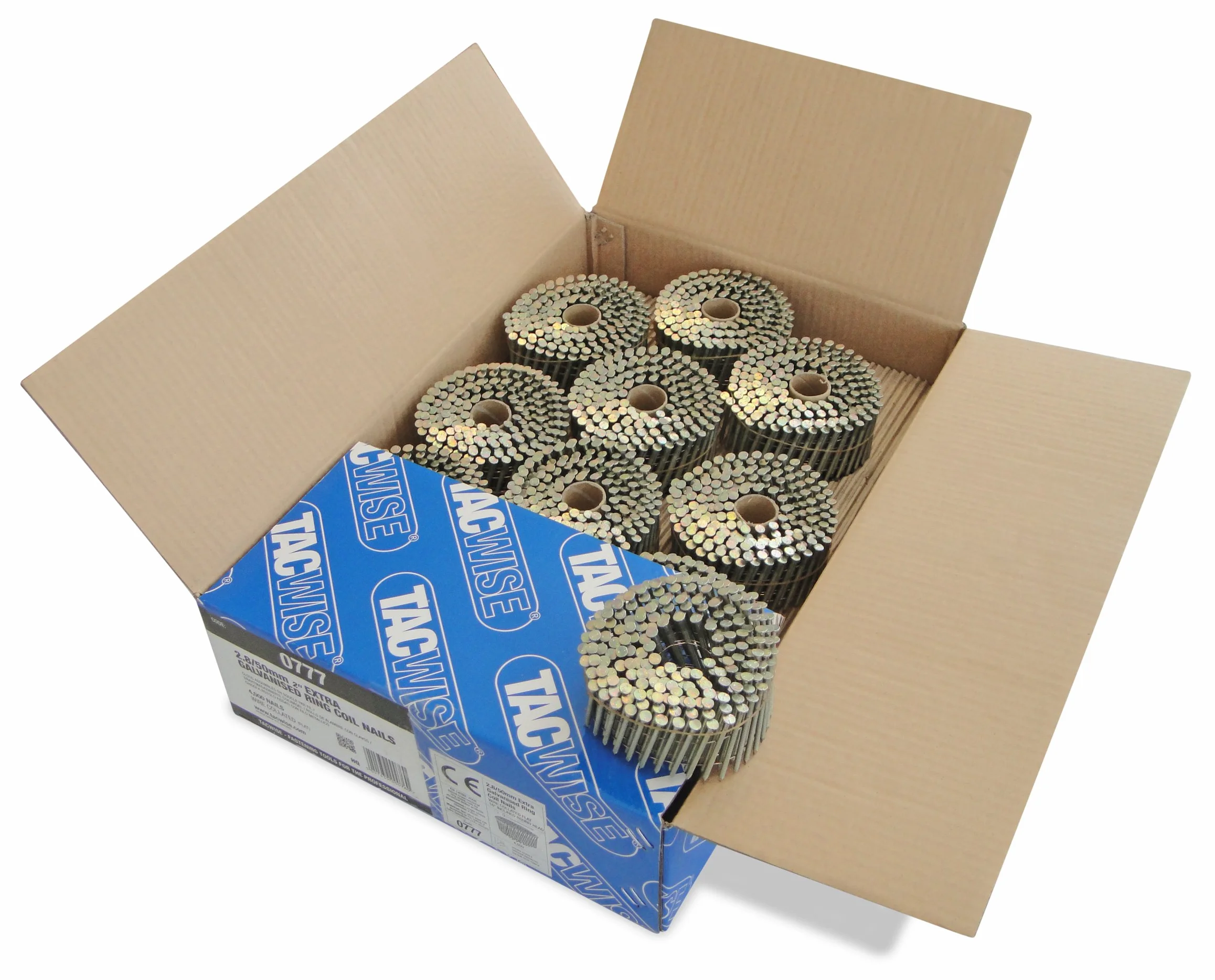 Tacwise 0777 Chiodi Galvanizzati in Bobina Piatta 2,8 x 50 mm Punta a Diamante 16° 4000 sztuk