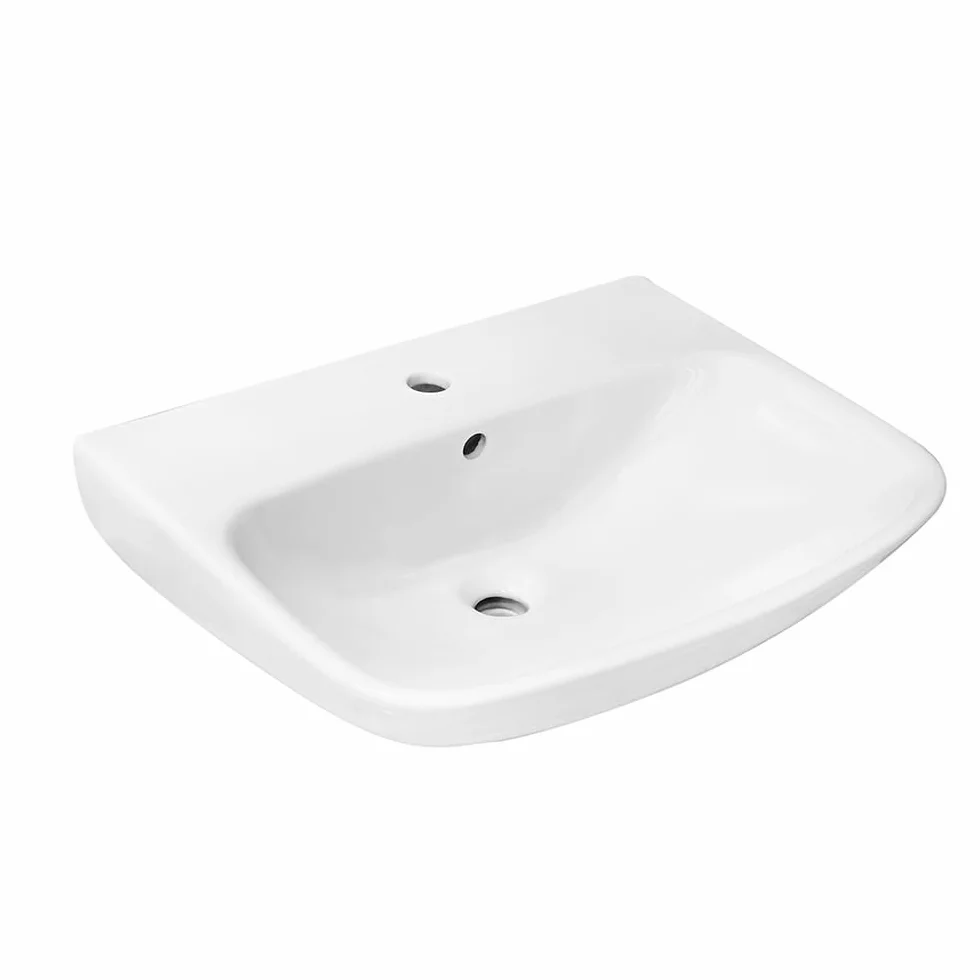 Zestaw sanitariów GINEVRA WC bidet lavabo 60 cm ceramika biały połysk