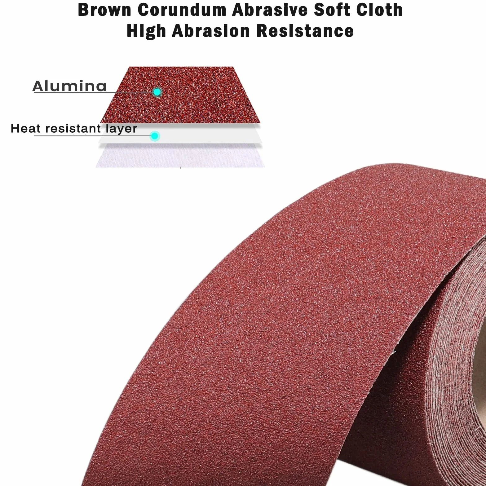 Rotolo di Carta Vetrata Grana 120 per Legno Metallo 93 mm x 10m