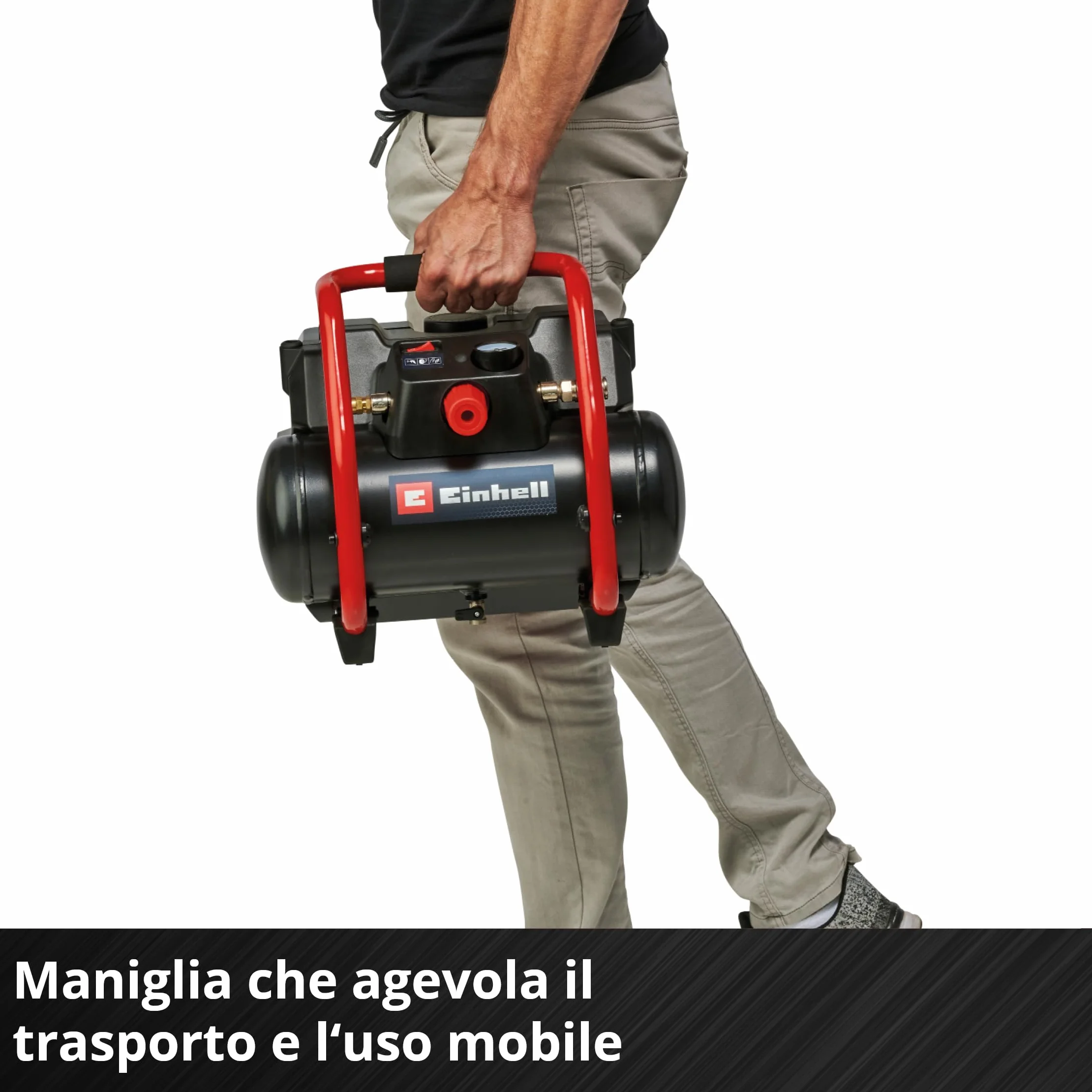 Einhell TE-AC 36/150 Li OF-Solo Compressore a Batteria 36 V 8 bar Serbatoio 6 l Aspirazione 150 l/min Senza Olio