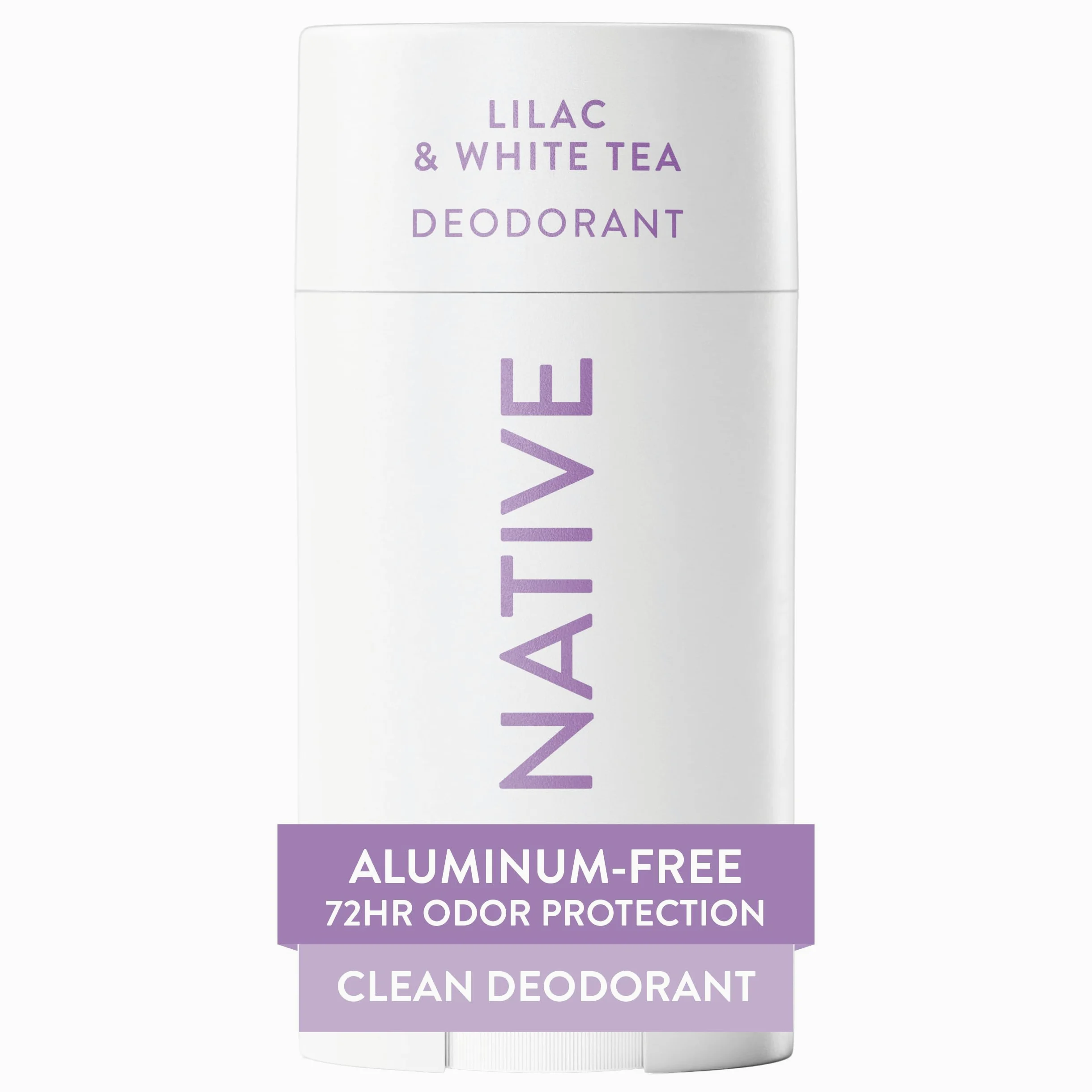Native Deodorant | Natural Deodorant Seasonal Scents for Women and Men, Aluminum Free with Baking Soda, Probiotics, Coconut Oil and Shea Butter | Lilac & White Tea