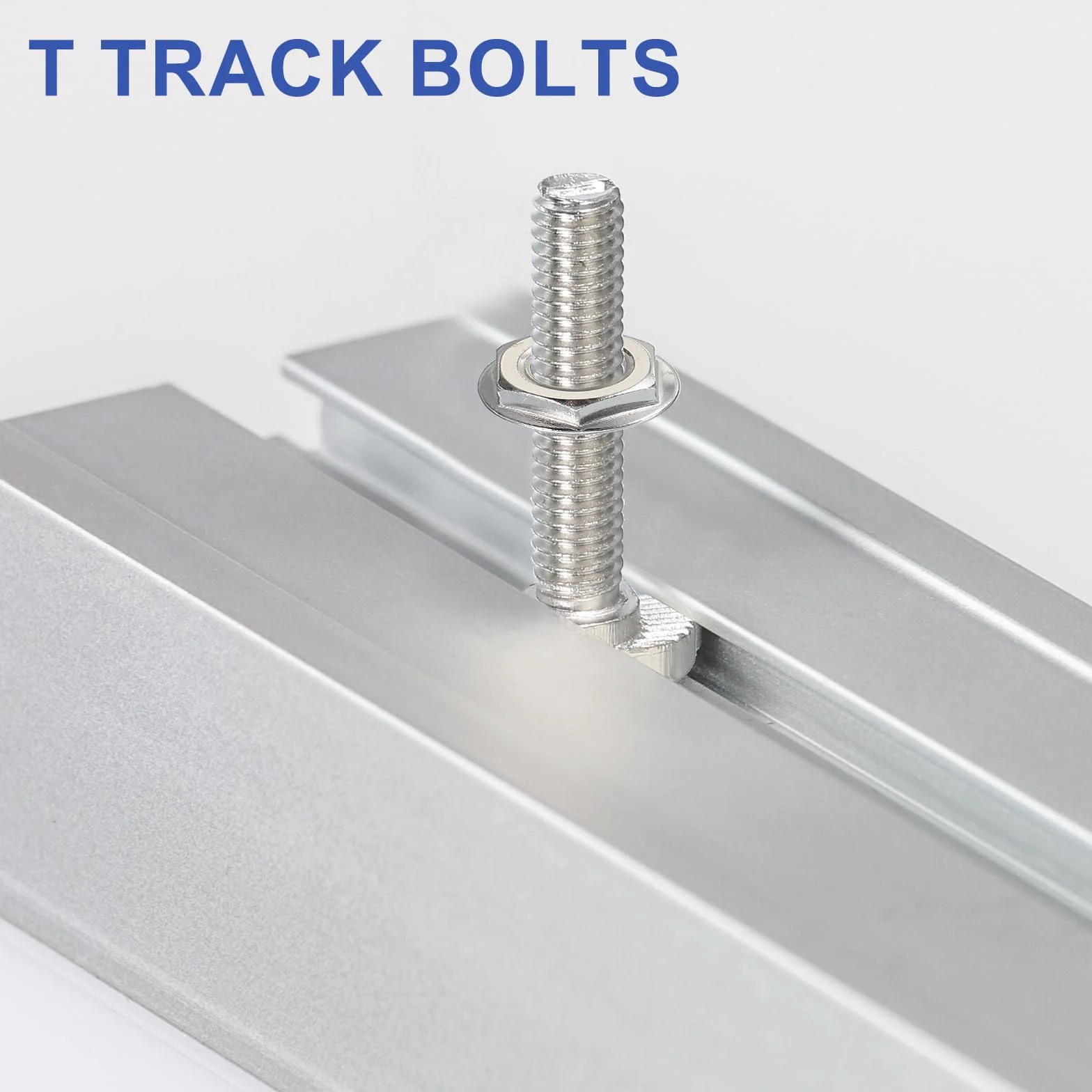 Bulloni a T-Slot M8 x 25 Mm 20Pz per Profilo Estruso Alluminio Serie 30, Argento