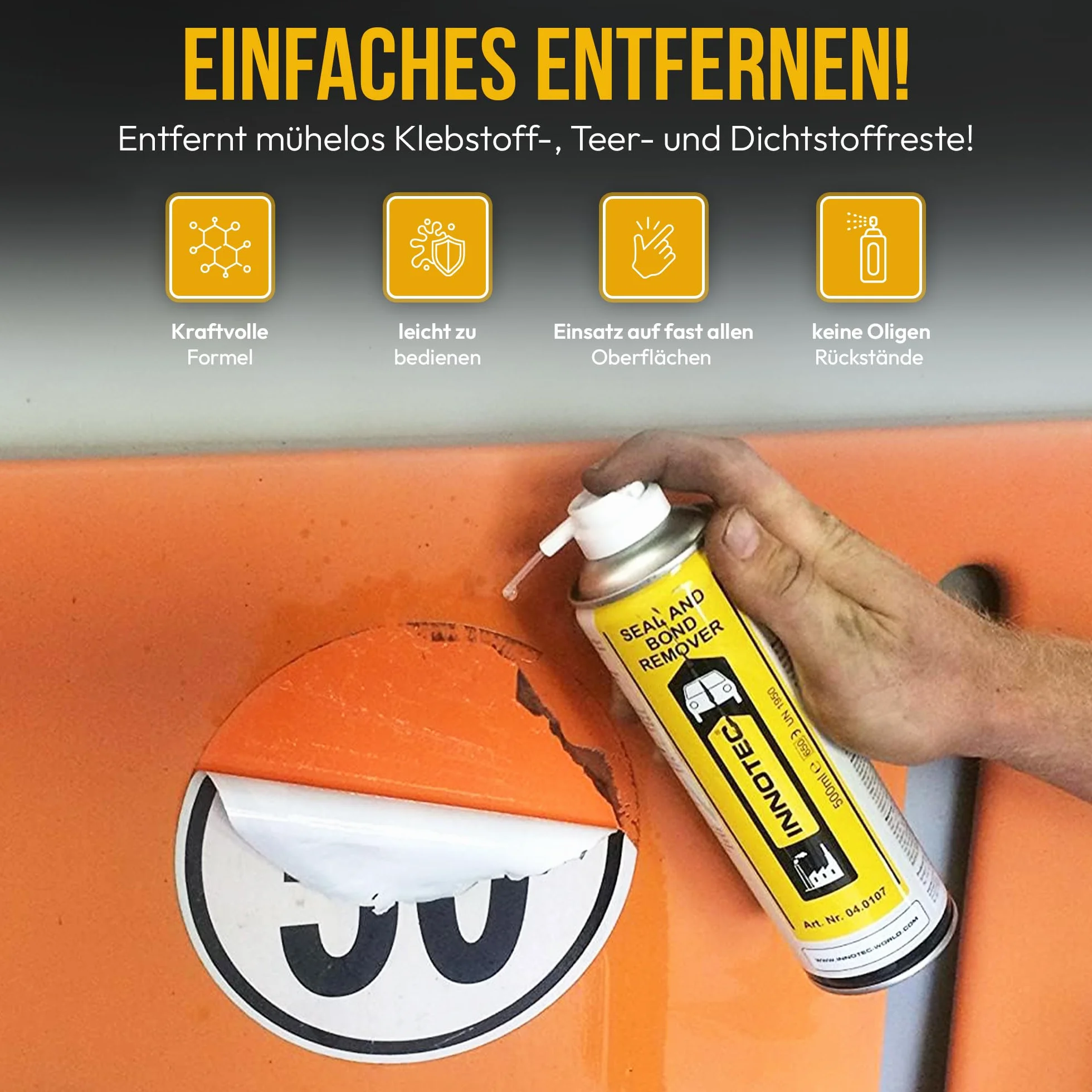 Innotec Seal and Bond Remover 500 ml rimozione adesivi sigillanti spray