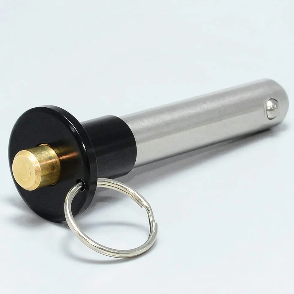 Perni autobloccanti a sfere acciaio inox M6 L40 mm - Perni di bloccaggio sicurezza sgancio rapido