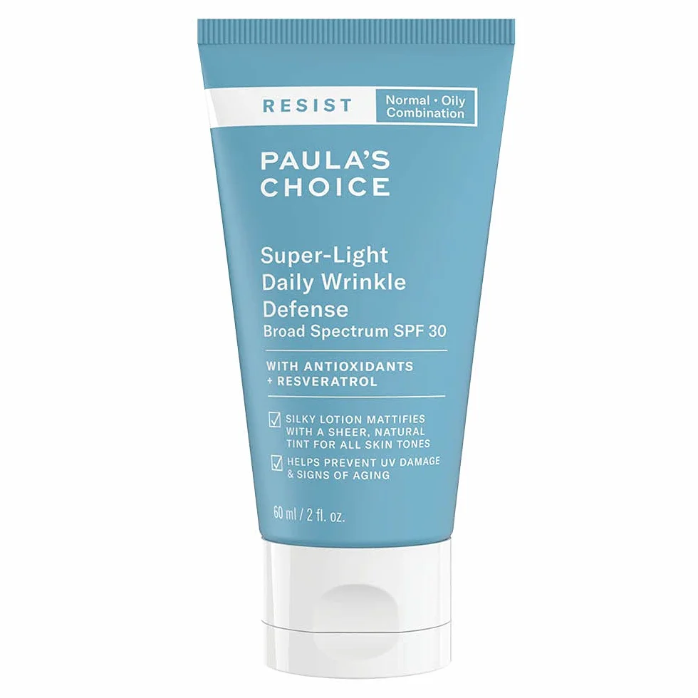 Paula's Choice Anti-Aging Crema Giorno SPF 30, Pelli Miste o Grasse, 60 ml | Crema Solare -Lozione Idratante Eggermente Colorat - Minimizza le Macchie Cutanee - Combatte le Rughe - Ossido di Zinco