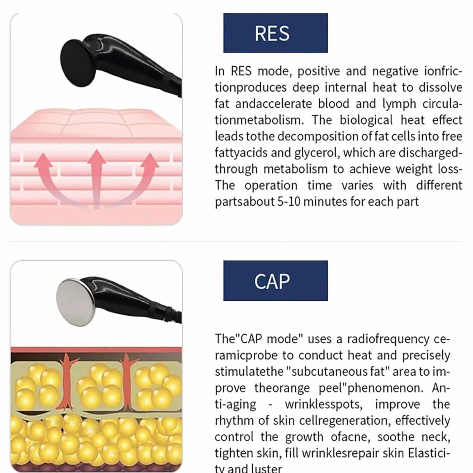 PixCy Tecar Terapia Ret Cet Diatermia Corpo Dimagrante Macchin,Apparecchio per Tecarterapia a Radiofrequenza,per Alleviare Dolore Muscolare,Ridurre Cellulite in profondità