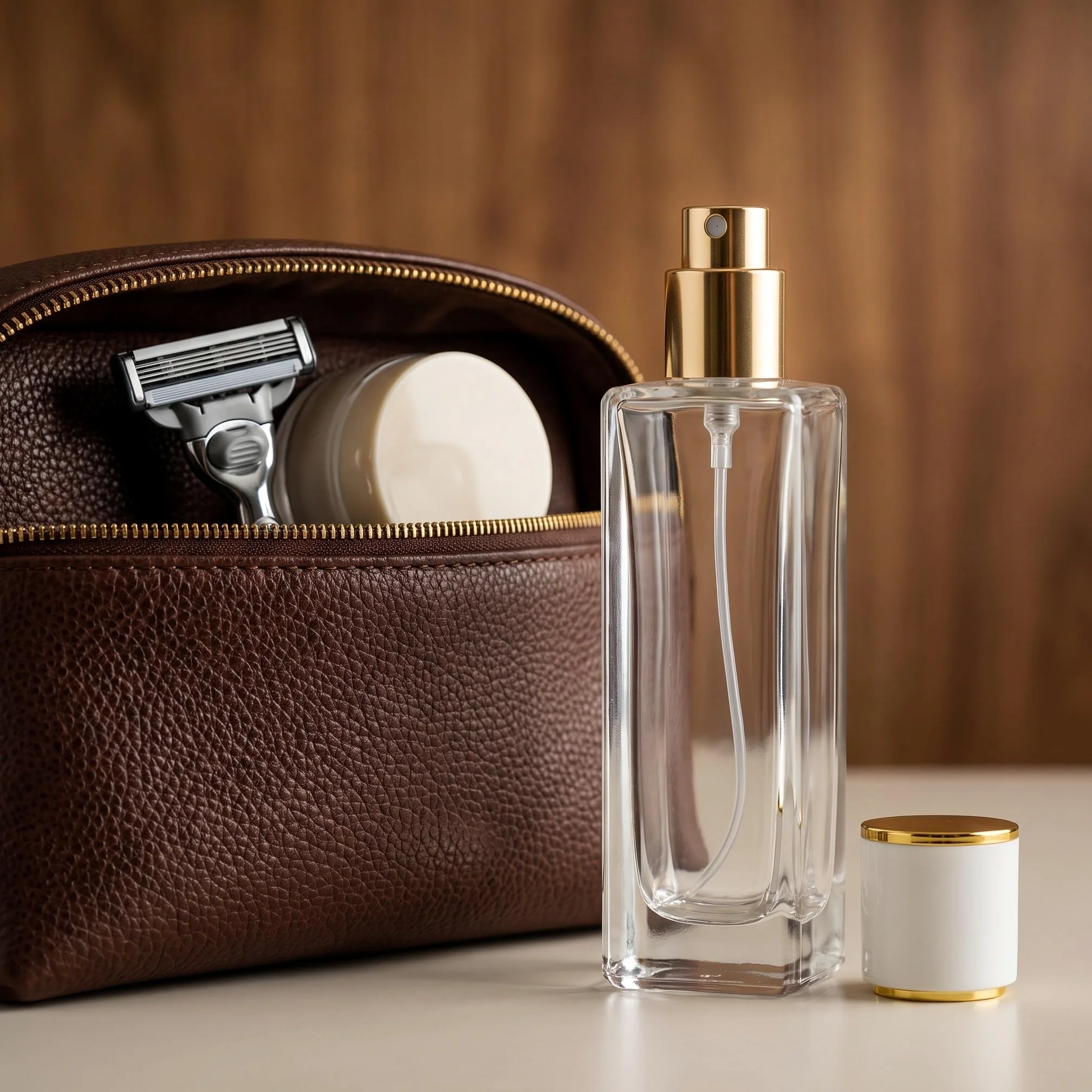 Lurrose Set di 5 atomizzatori di profumo in vetro, flacone da viaggio | Flacone da viaggio bianco per di profumo, ideale per conservare e trasportare fragranze, flacone spray riutilizzabile per