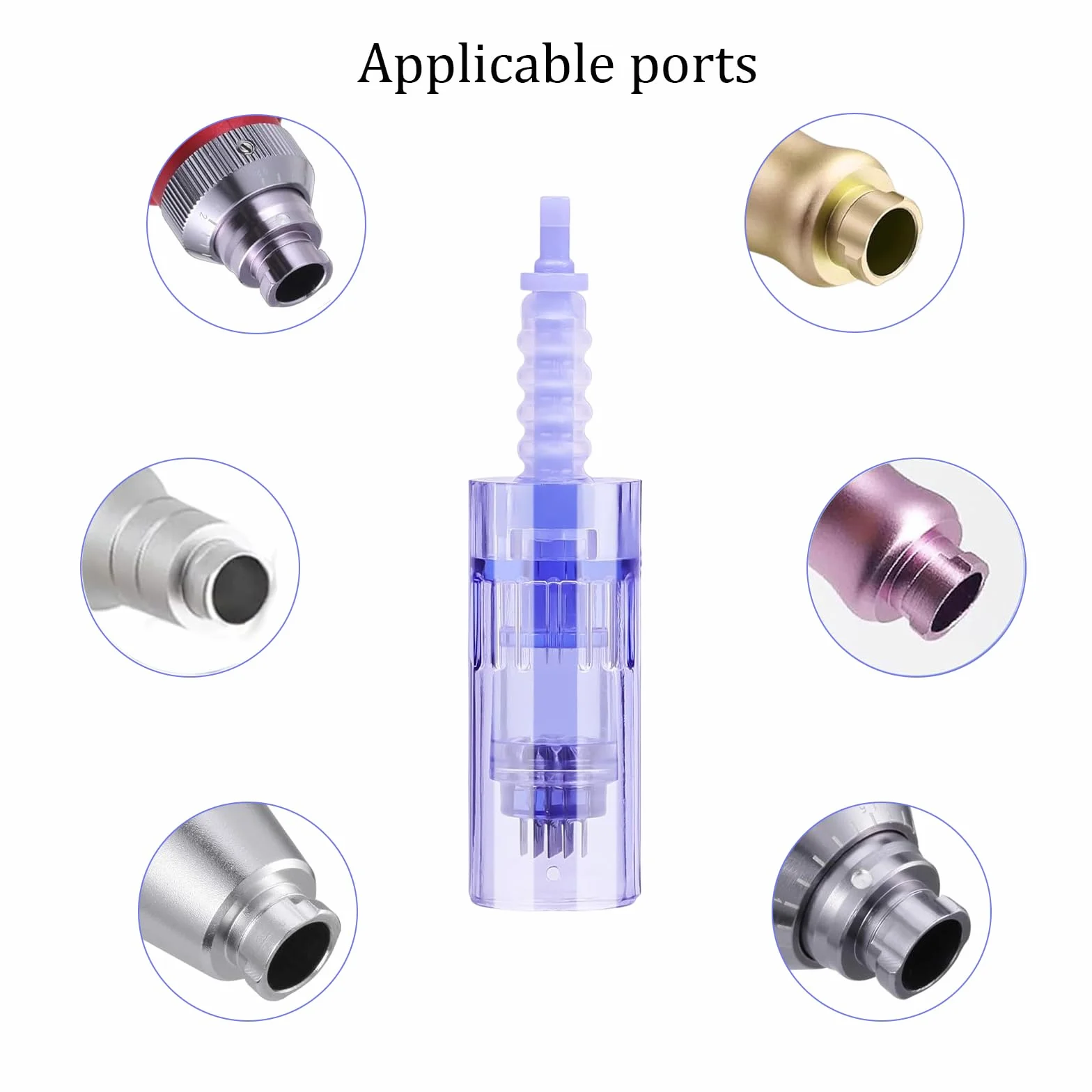 30 Pezzi Aghi Di Ricambio 36pin Dermapen Microneedling Confezionata Singolarmente Micro Aghi Dermapen Per Auto Electric Deep Microaghi Derma Pen Adatta alla Baionetta Penna Micro-ago