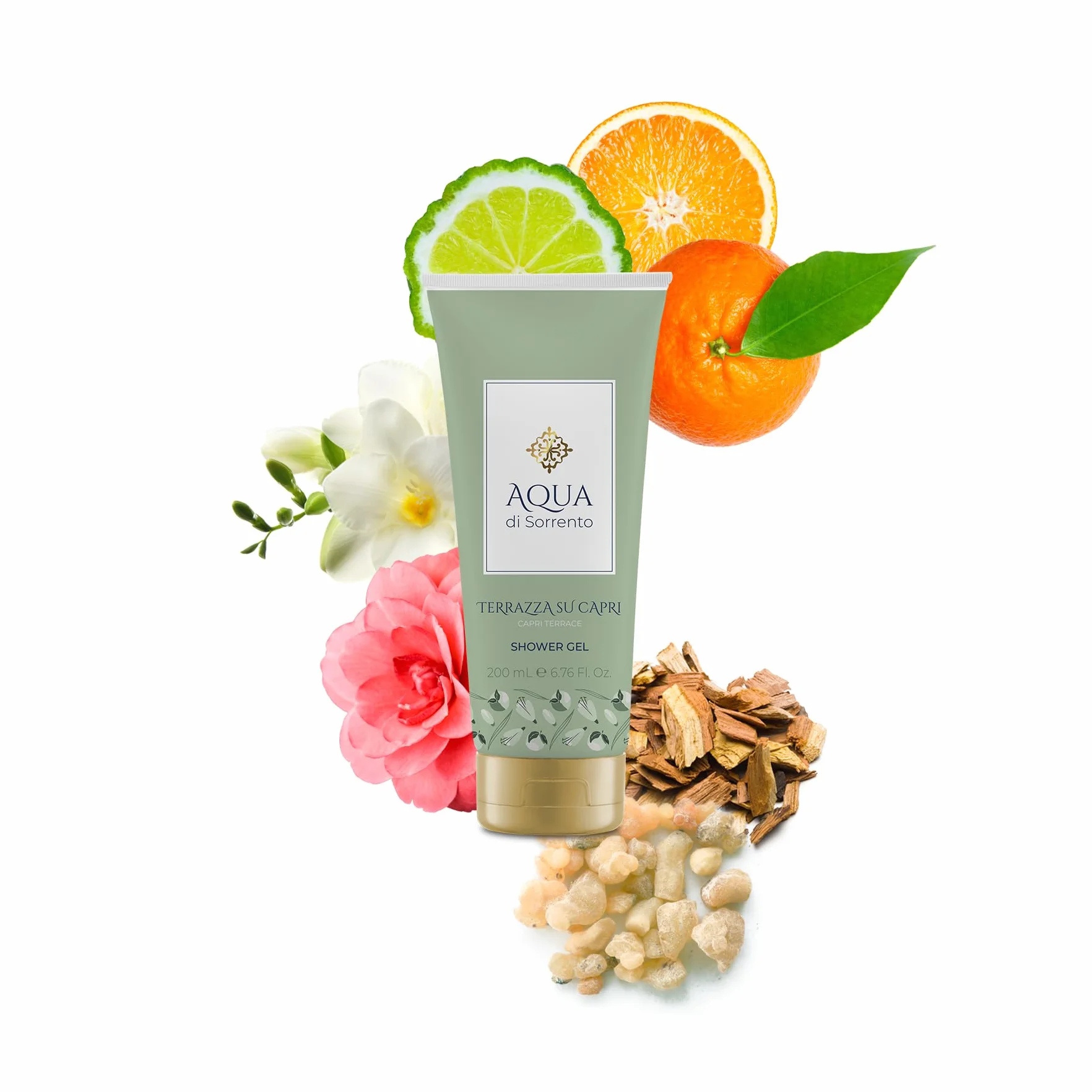 AQUA DI SORRENTO | Terrazza su Capri, Confezione Regalo, Acqua Profumata 245 ml + Gel Doccia 200 ml, Fragranza Esclusiva