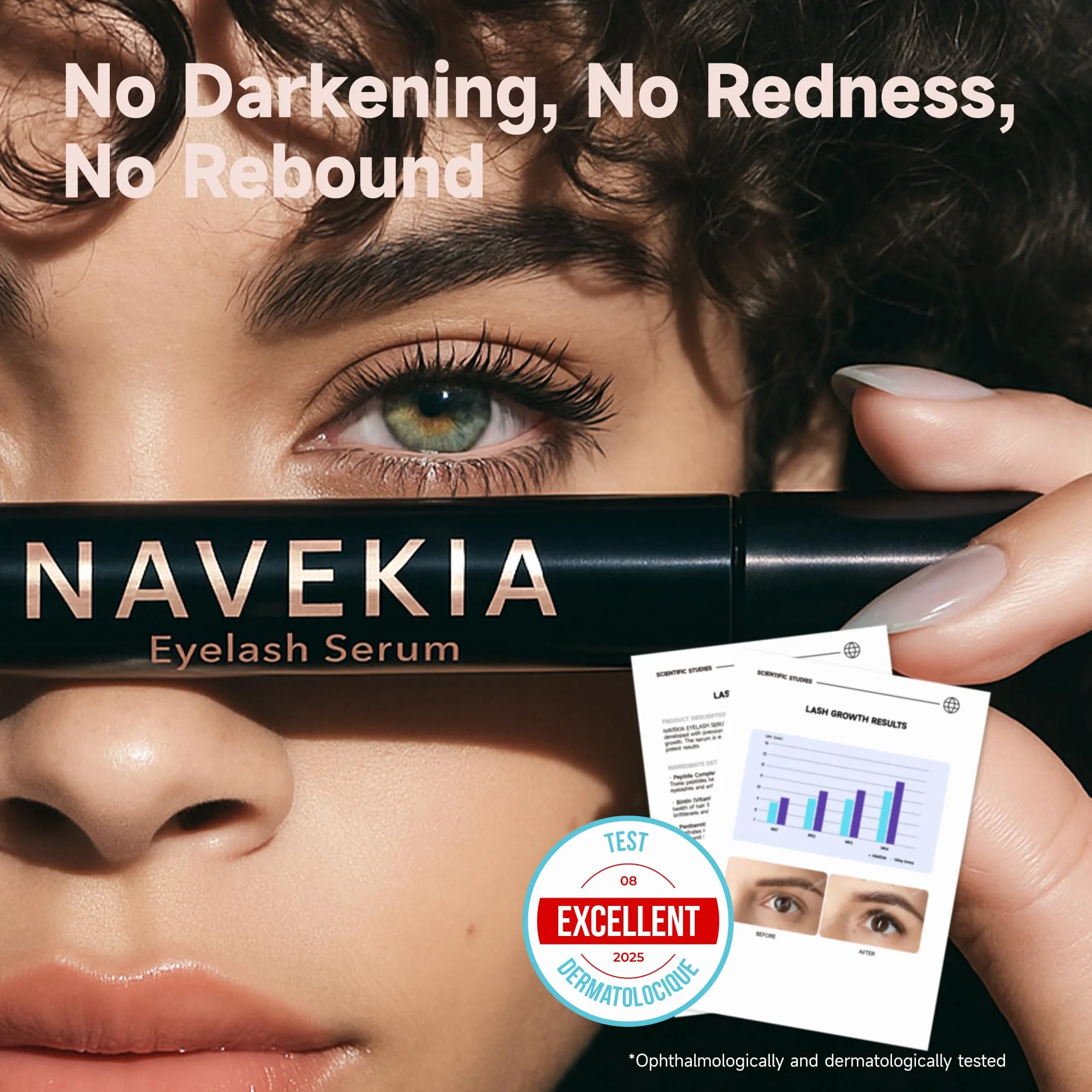 Siero Ciglia Premium 2026 – M 3 ml – 2 Peptidi Chiave + Bio‑Enzima – Per Lunghezza & Densità – Applicazione facile, lunga durata – Occhi sensibili – Vegan, cruelty‑free, senza ormoni