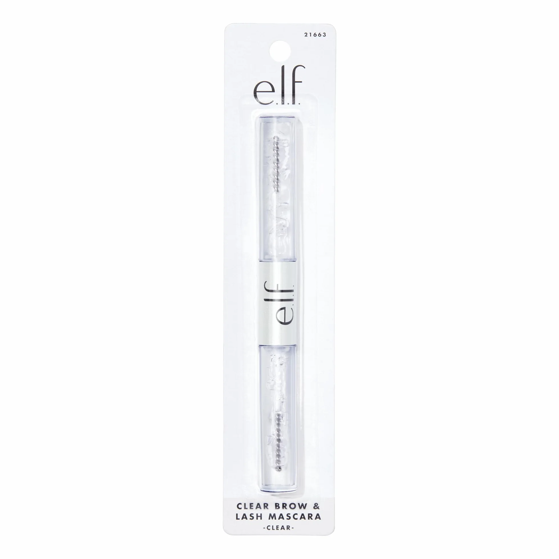 e.l.f. Clear Brow & Lash Mascara, lucido, leggero, facile da usare, rivitalizza e dona alle sopracciglia una tenuta morbida e flessibile per tutto il giorno, compatto 2,5 mL, crystal (trasparente)