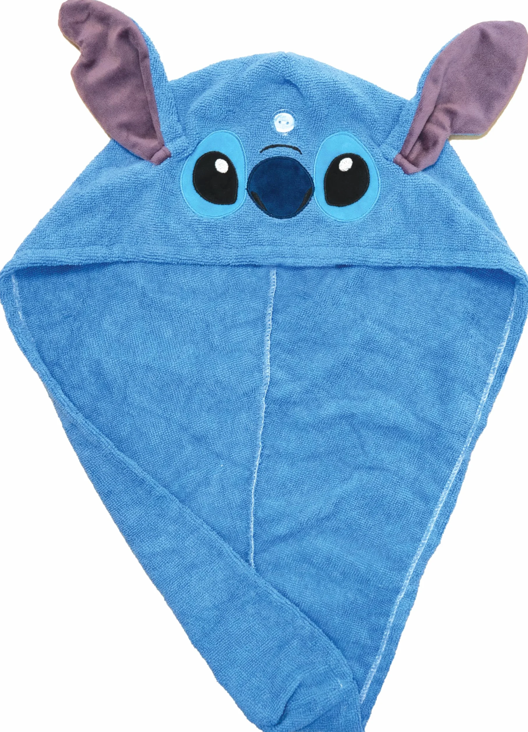 DISNEY STITCH – Asciugamano Capelli Bambini in Microfibra Morbida – Asciugatura Rapida Senza Calore – Delicato e Pratico – Prodotto Ufficiale Disney