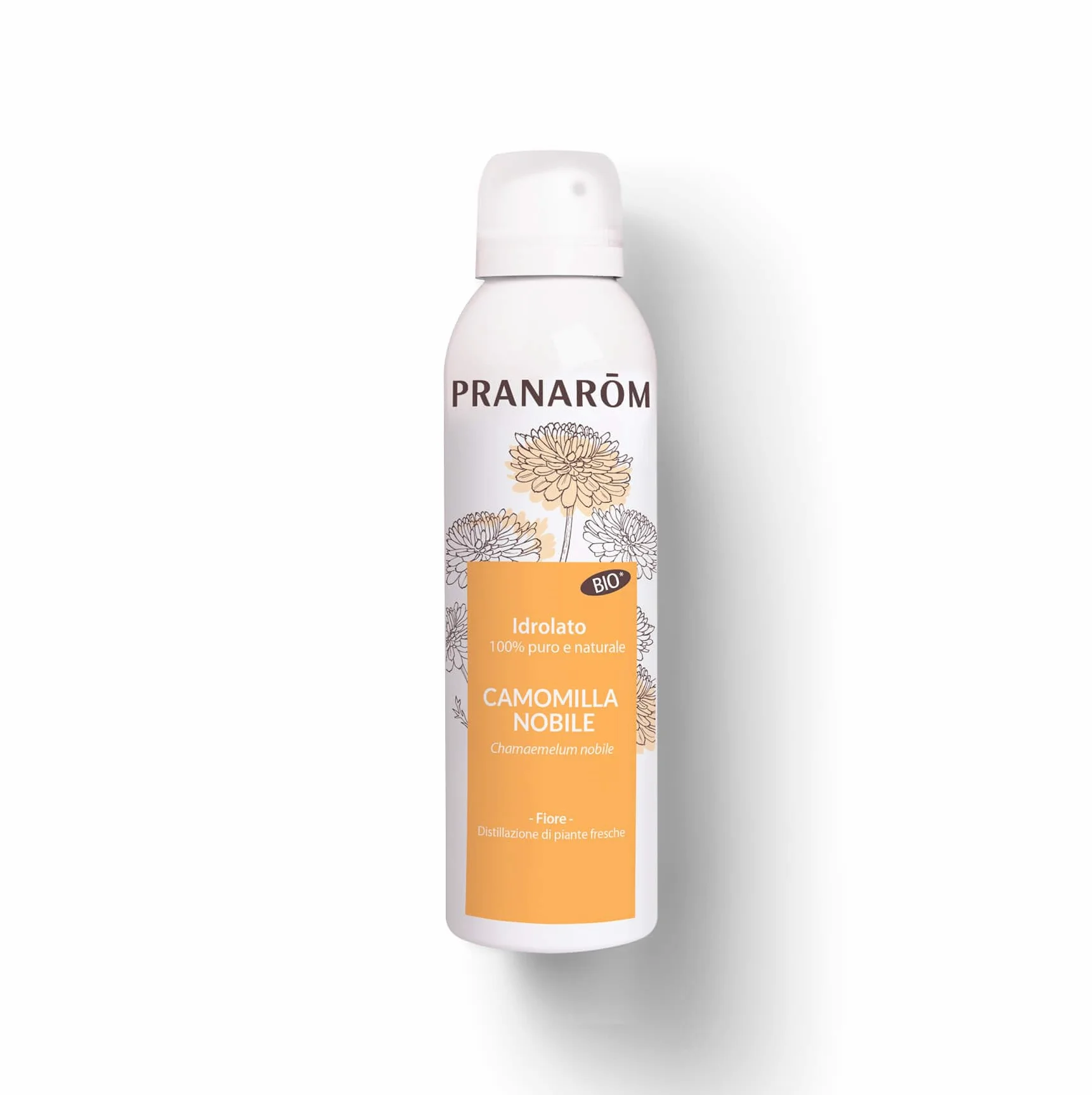Pranarôm - Idrolato Camomilla Nobile Bio 150 ml, Lenisce Occhi Gonfi e Stanchi, Decongestiona, Ideale per Pelle Sensibile e Capelli Chiari, 100% Puro e Biologico, Senza Alcool e Conservanti