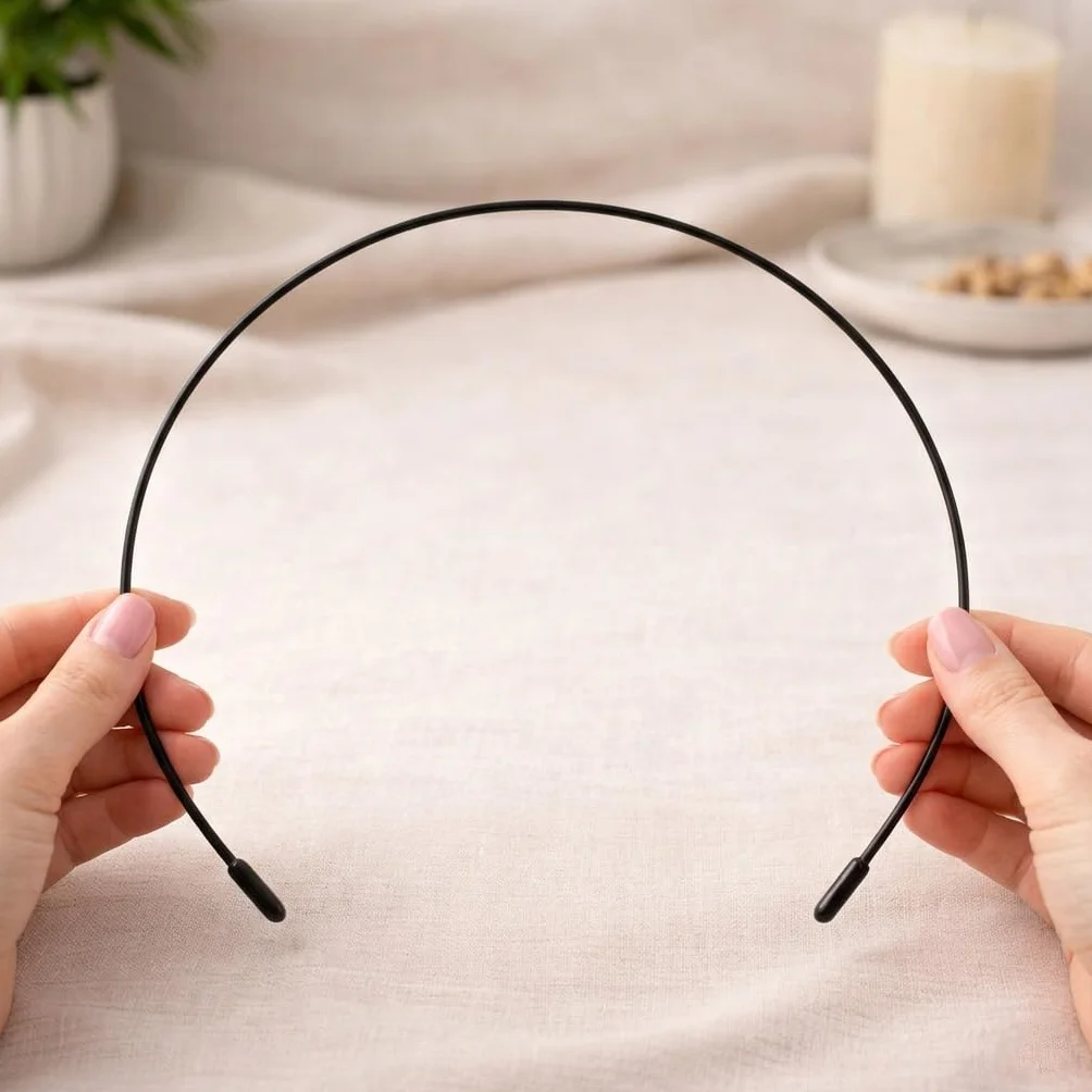 Cerchietto Capelli Donna e Uomo Sottile in Silicone, Antiscivolo, Leggero e Confortevole, Uso Quotidiano, Sport e Lavoro – Set 2 Hairband (Nero)