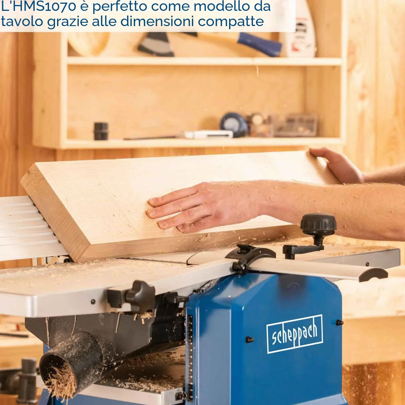 Scheppach HMS1070 Pialla Filo Spessore Combinata Legno 1500W 254MM