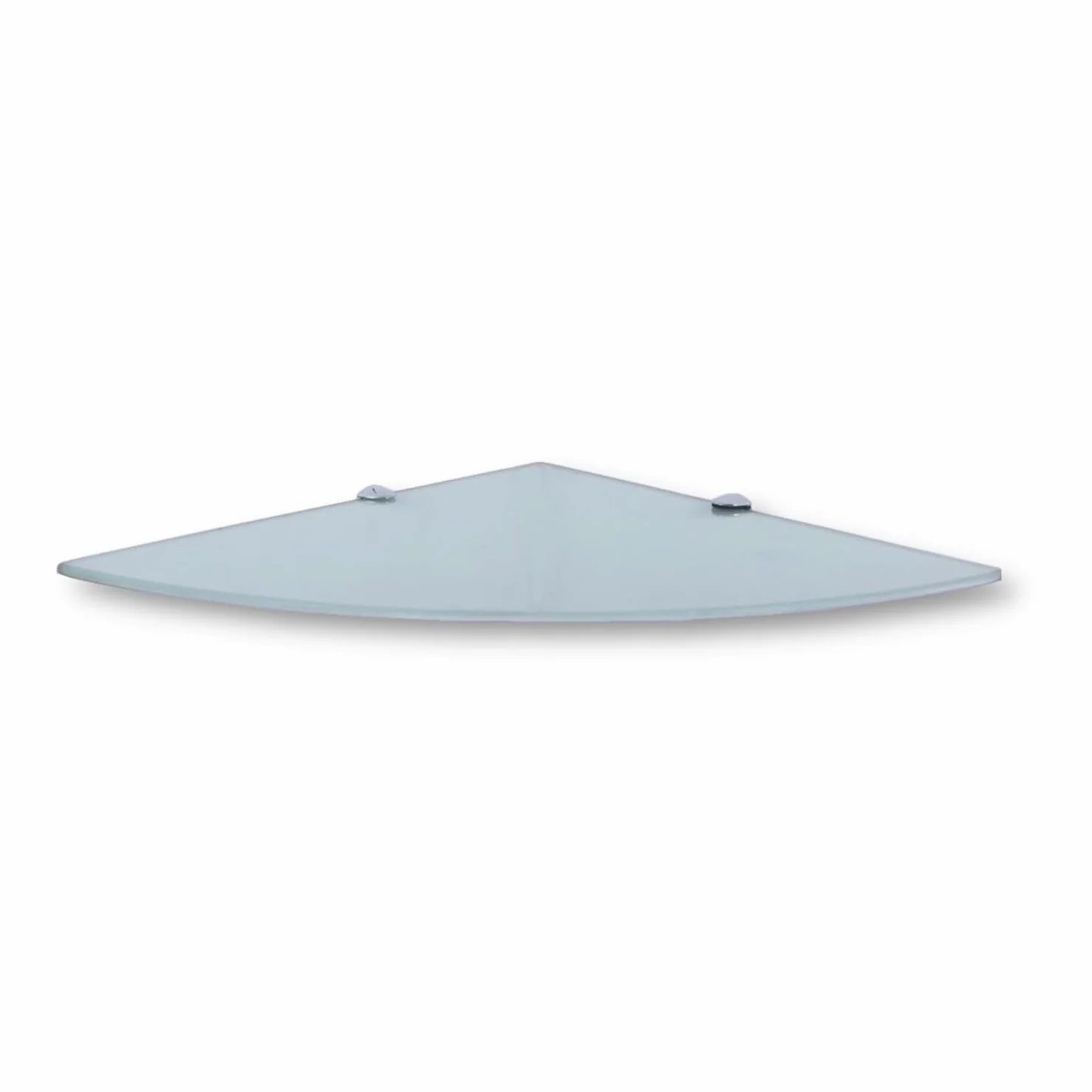 Mensola da parete in vetro di sicurezza 6 mm bianco satinato 35 x 35 cm