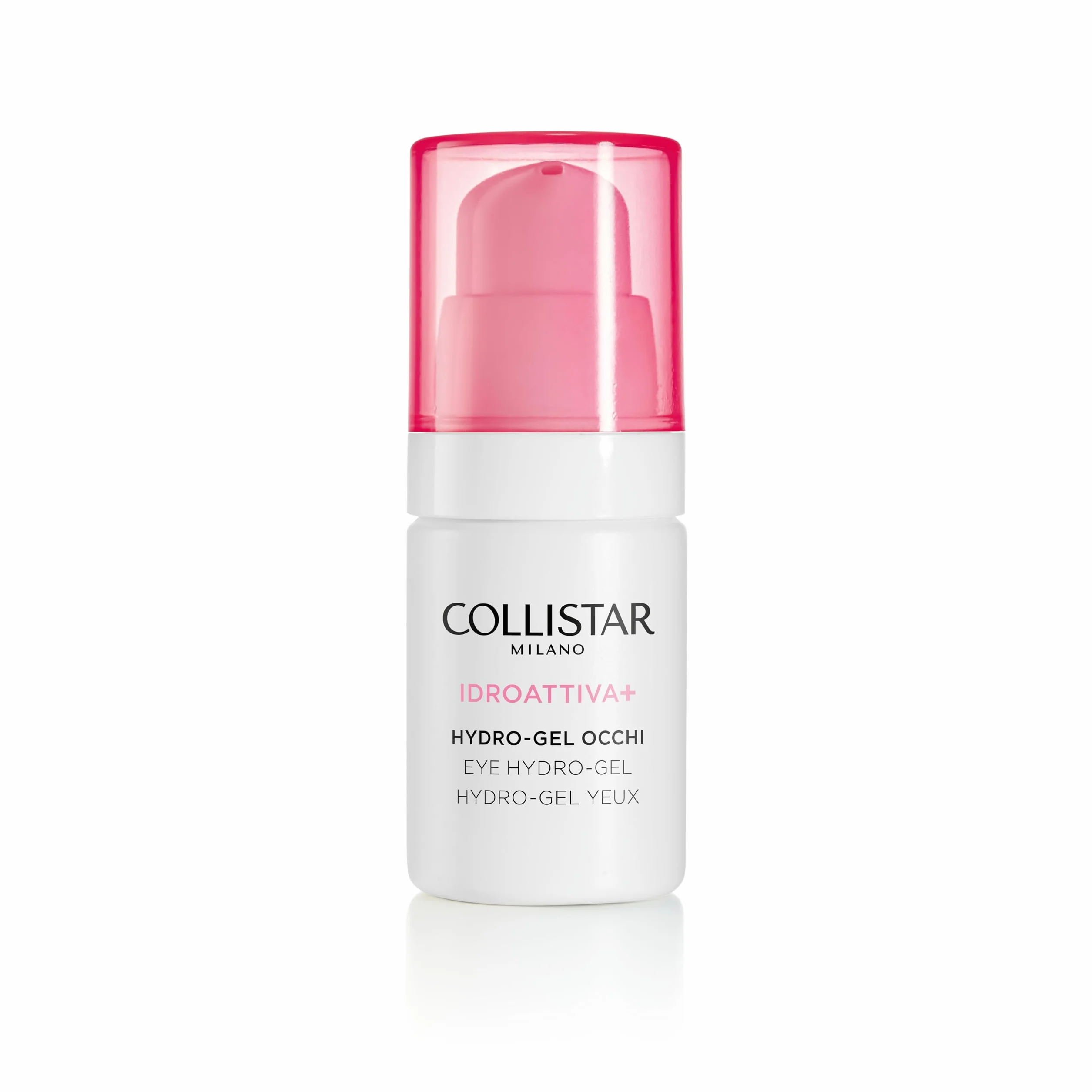 Collistar Contorno Occhi Idroattiva+, Hydro-Gel Occhi Idratazione Fresca, Anti-occhiaie, Anti-borse, Idratazione 100H,Gel Effetto Fresco, Tutti i Tipi di Pelle, 15 ml