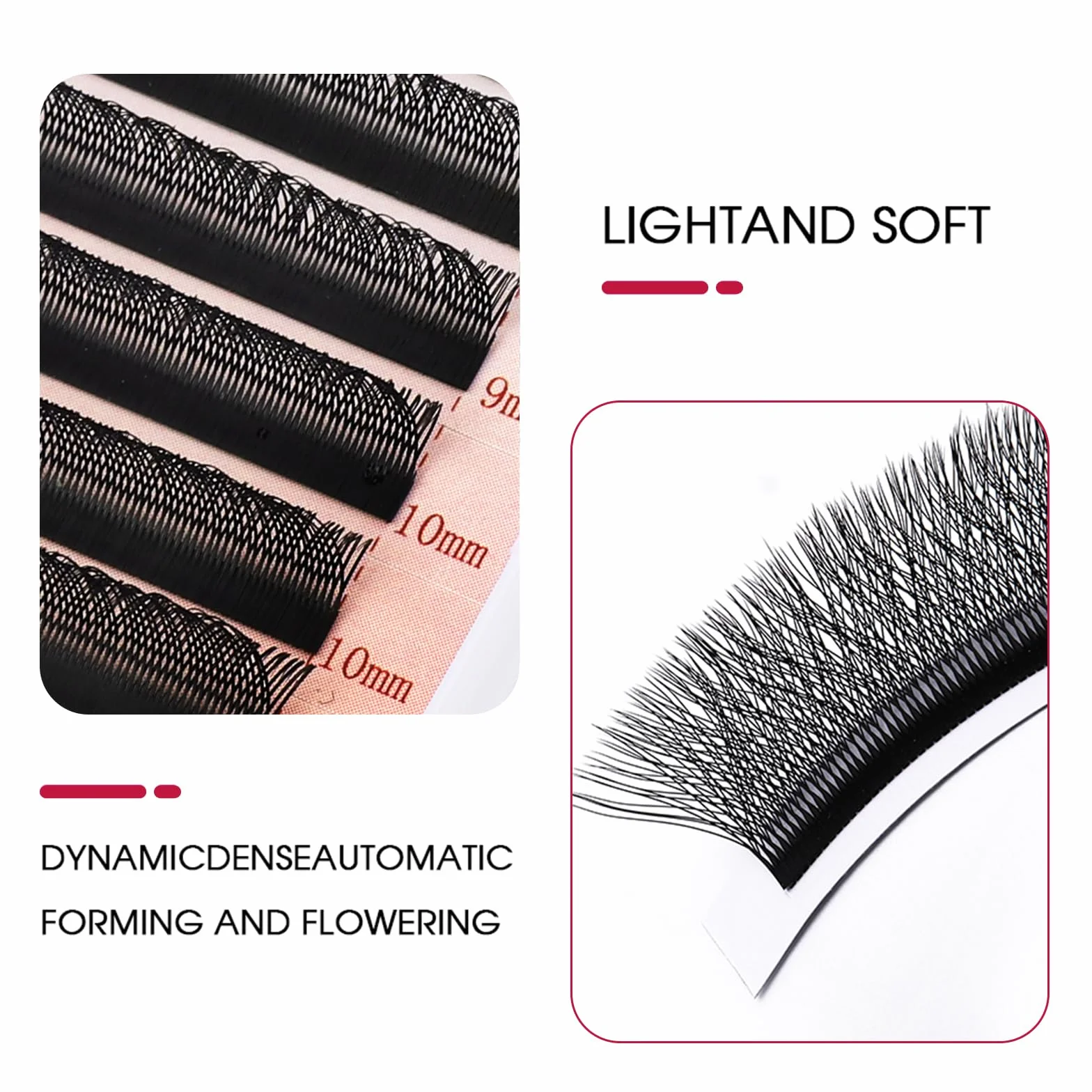 Estensioni delle Ciglia 5D W 0.07 D Curl Premade Fan Eyelash Extension Ciglia 8-14mm Lunghezza Mista W Volume Russo Professionale Tessuto di Seta Ciglia Prefabbricate(0.07D Curl 8-14mm)