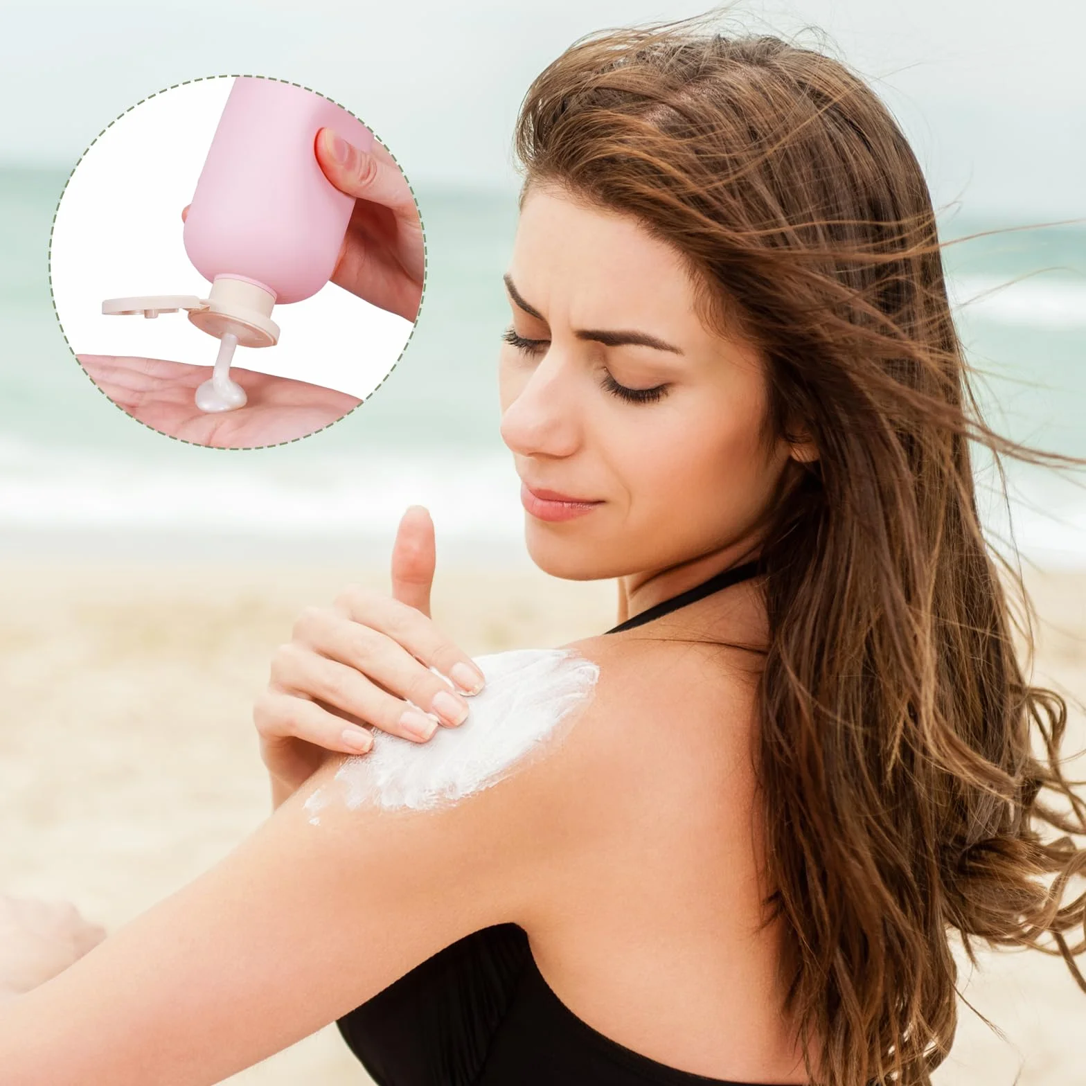 3 Pezzi Bottiglie da Viaggio in Silicone 300ml Contenitori da Viaggio Kit Viaggio Liquidi con Borsa da Toilette e Etichetta,Boccette da Viaggio per Shampoo e Balsamo Liquidi