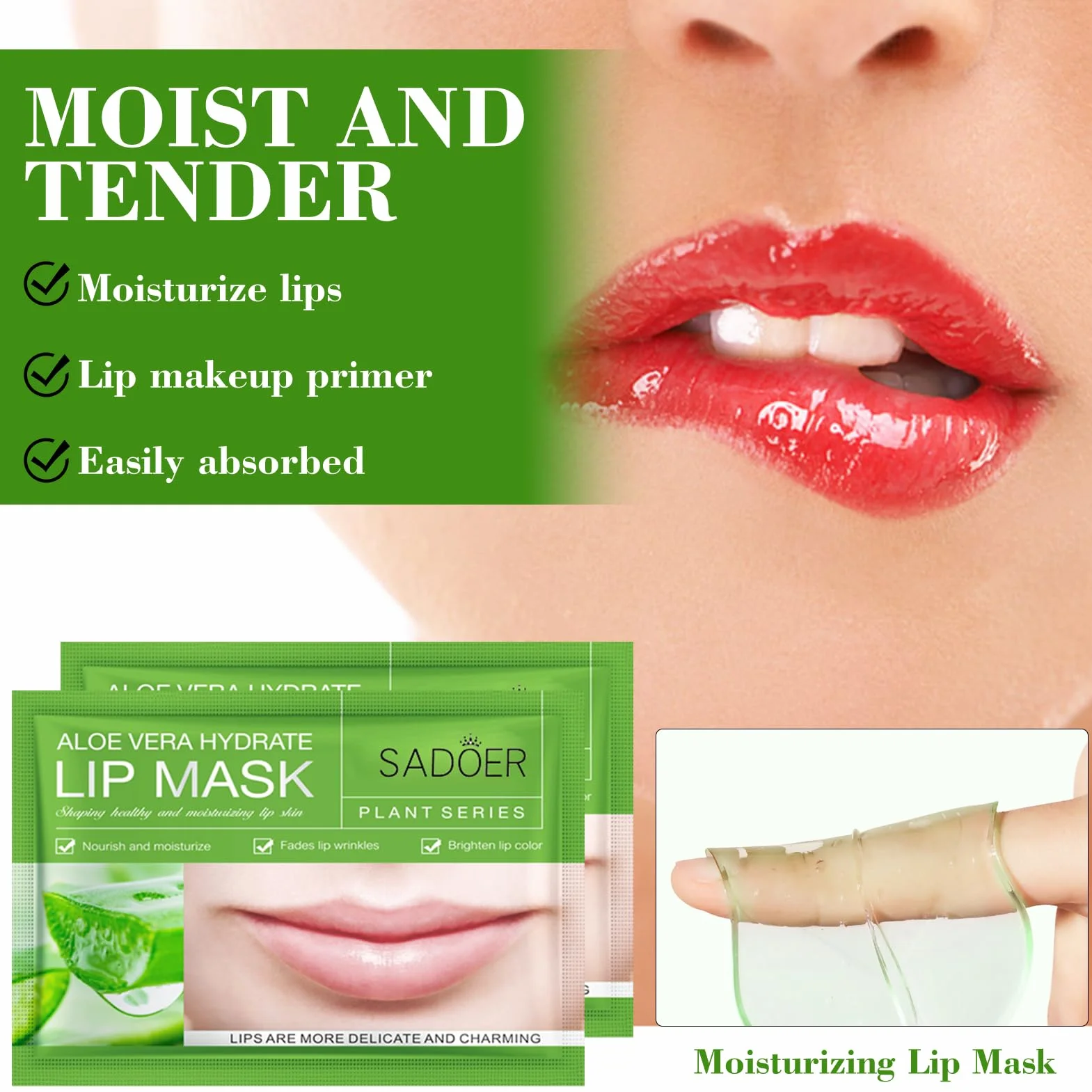 60 Pezzi Aloe Vera Maschera Occhi, Collagene Patch Occhi con Maschera per le Labbra, Patch Occhiaie e Borse, Anti-Rughe e Anti-Occhiaie, Rimuovi Borse e Puffiness, Idrata Anti-Età
